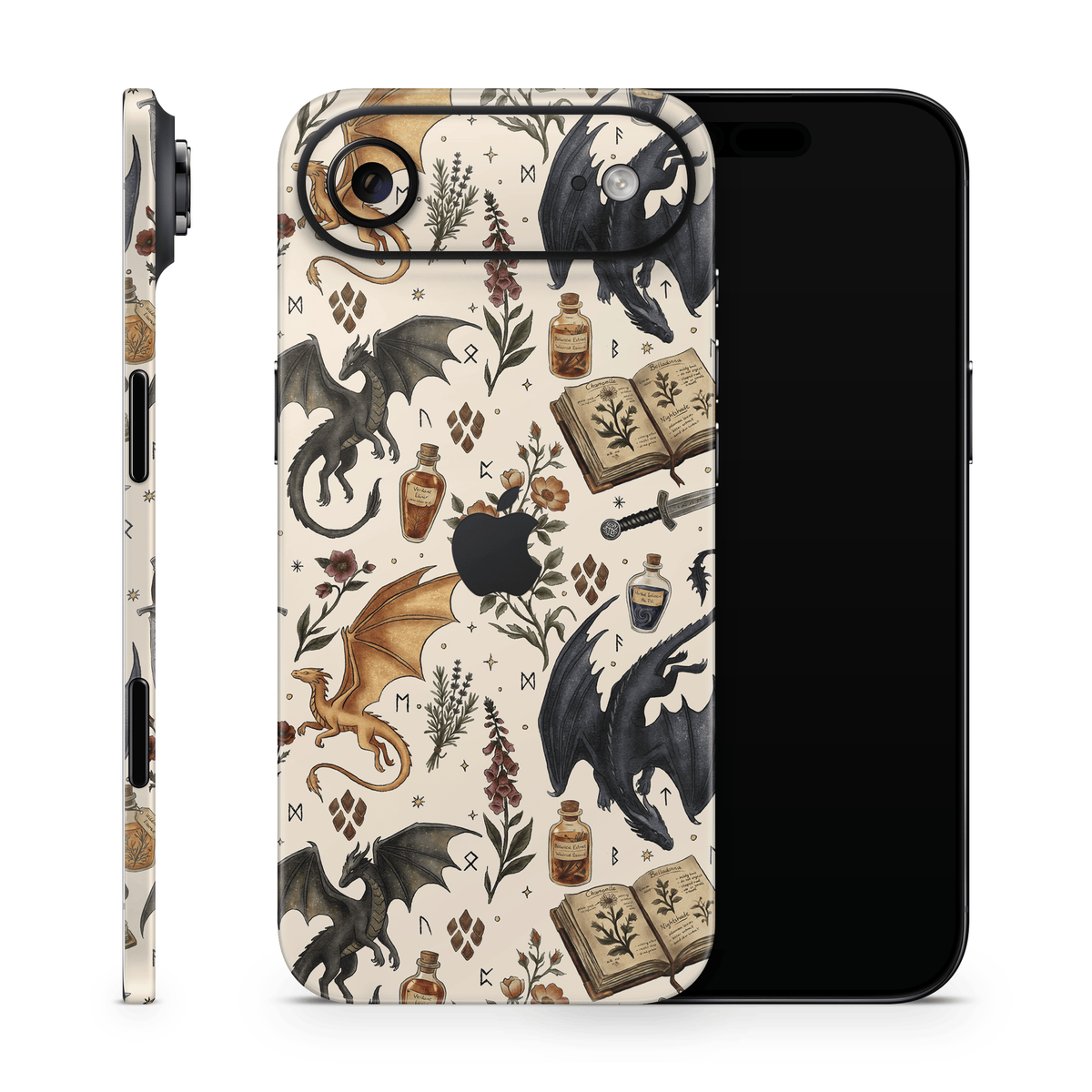 Gilded Dragons Apple iPhone Decal Skins
