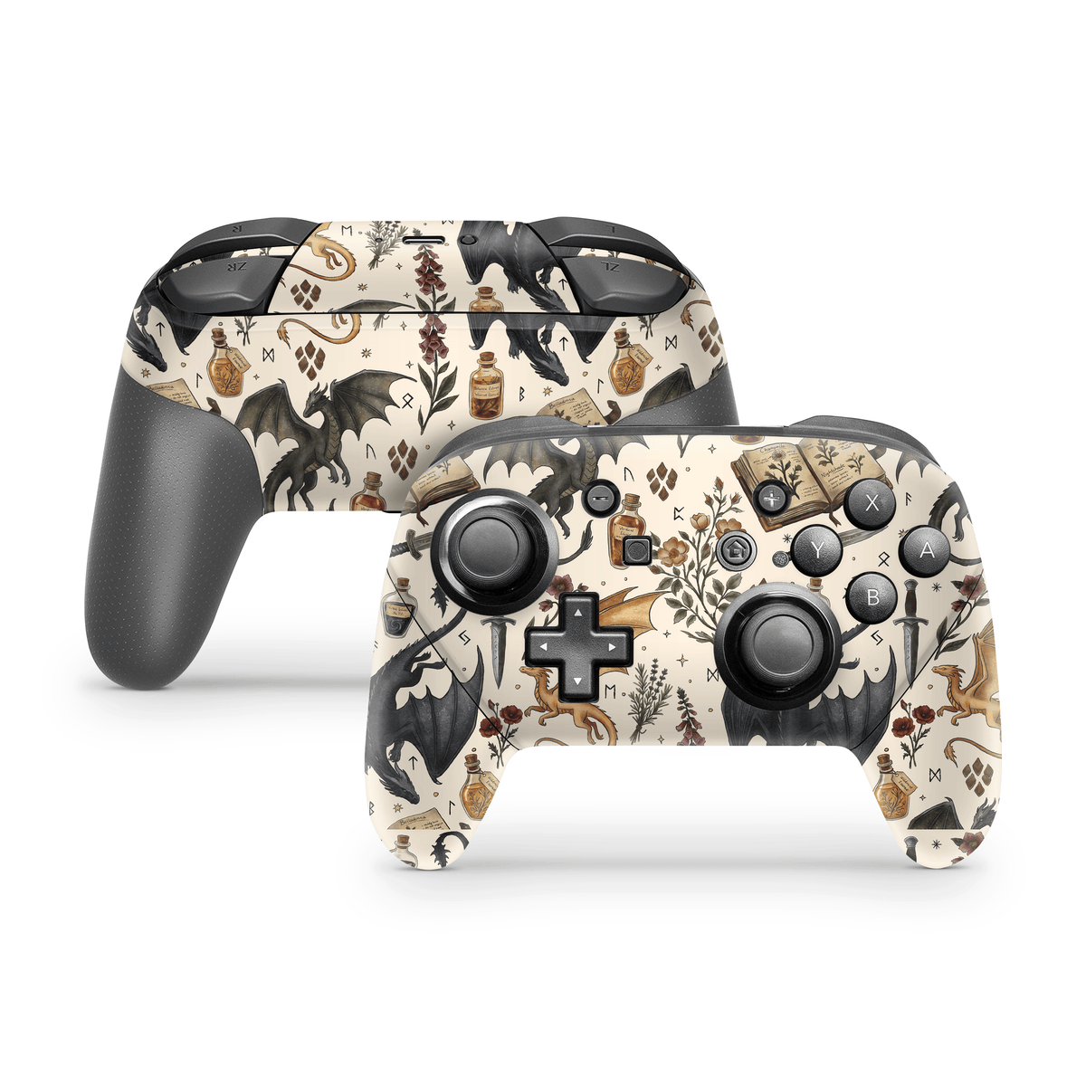 Gilded Dragons Switch Pro Controller skin