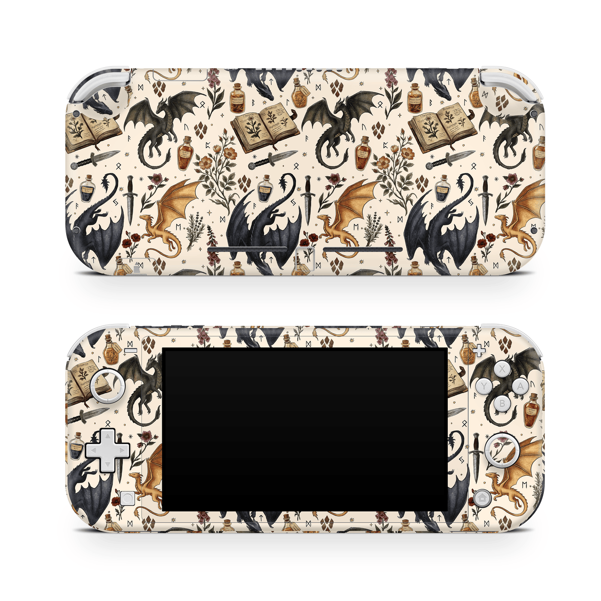 Gilded Dragons Nintendo Switch Lite skin