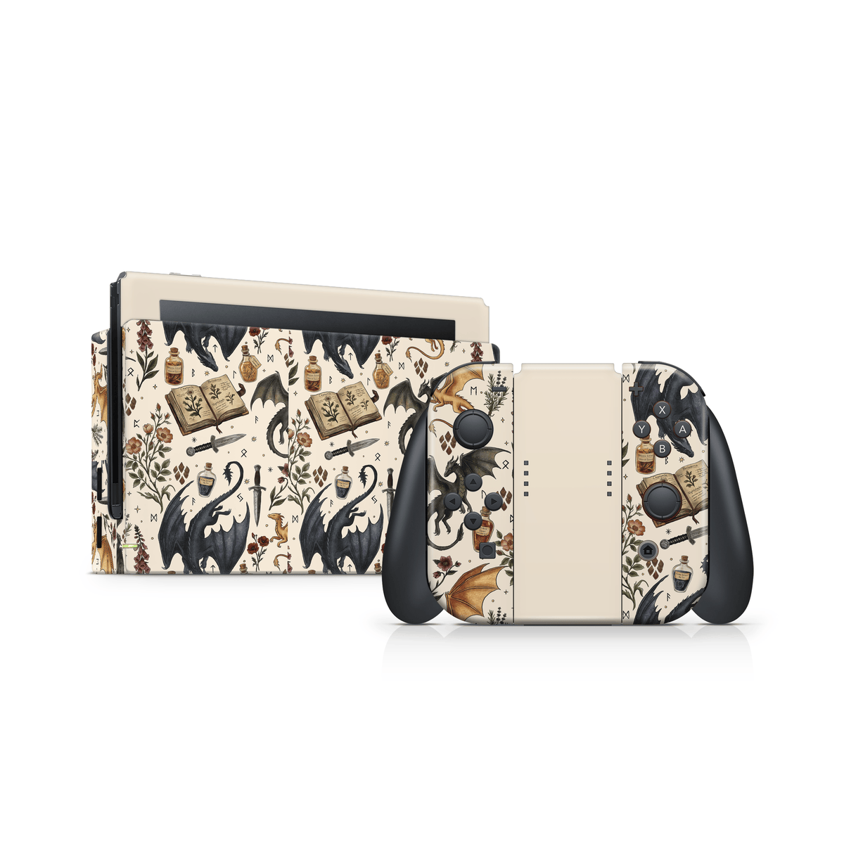 Gilded Dragons Nintendo Switch skin