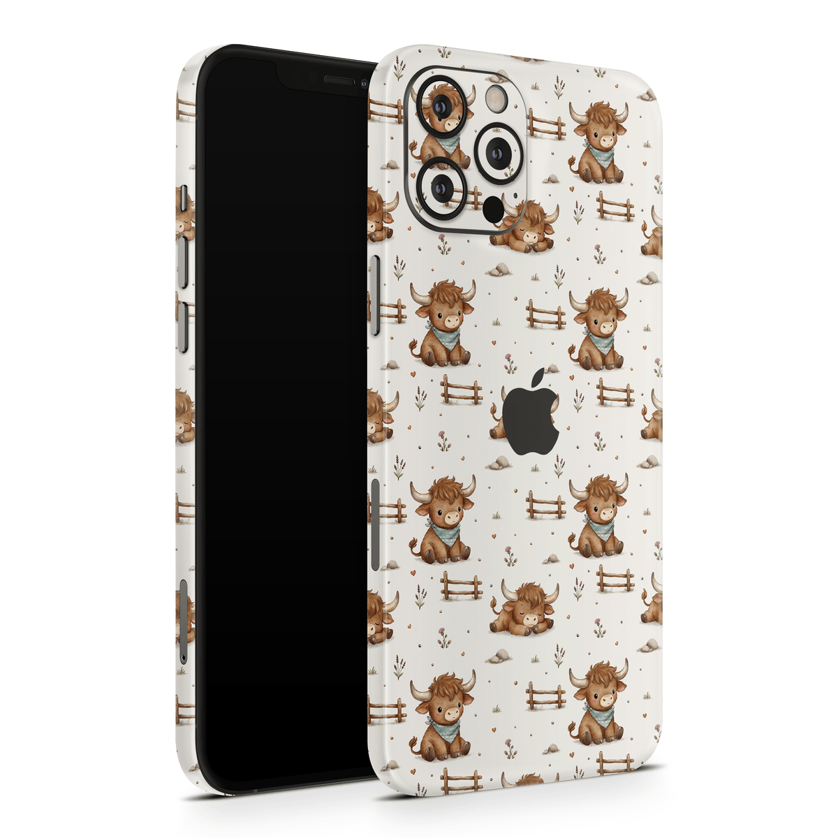 Highland Cows Apple iPhone Decal Skins