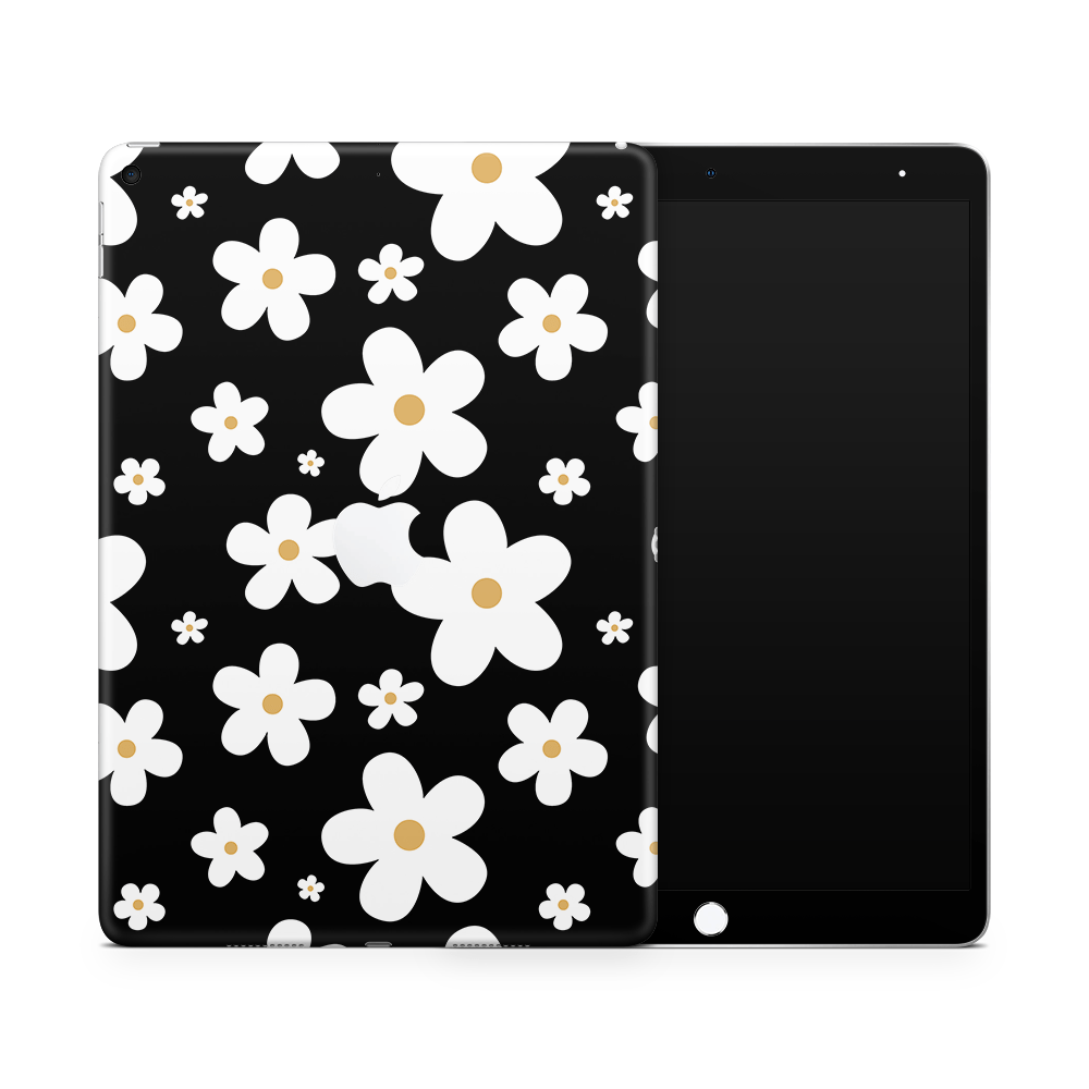 Monochrome Daisy Apple iPad Skins