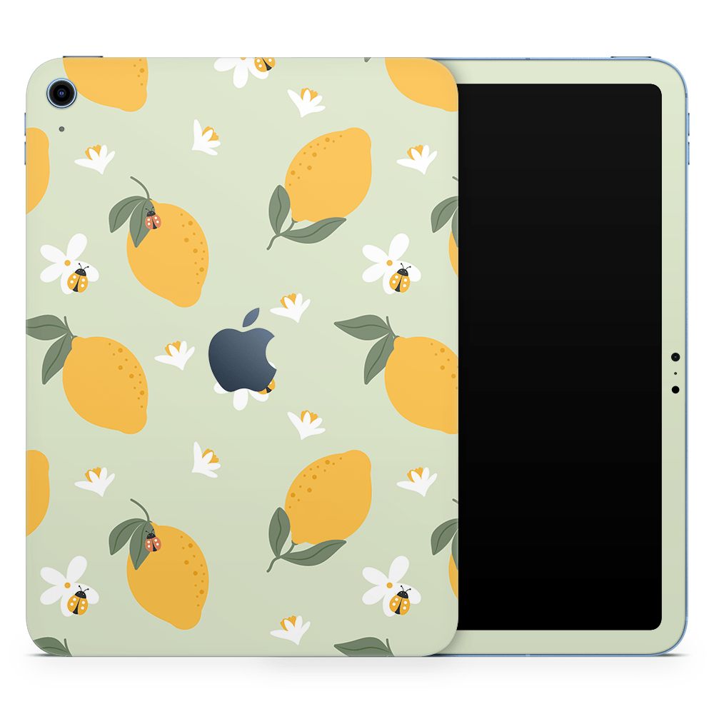 Zesty Lemons Green Apple iPad Skins