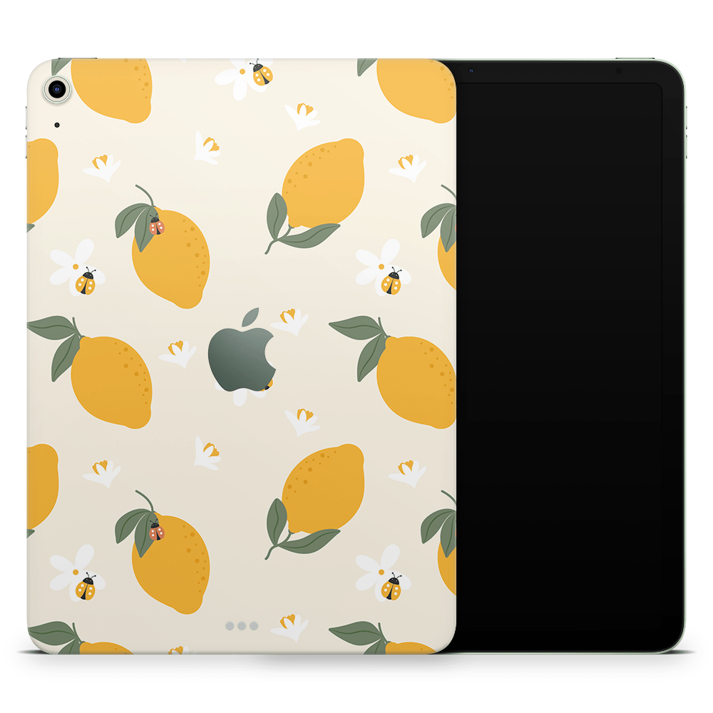 Zesty Lemons Beige Apple iPad Air Skins
