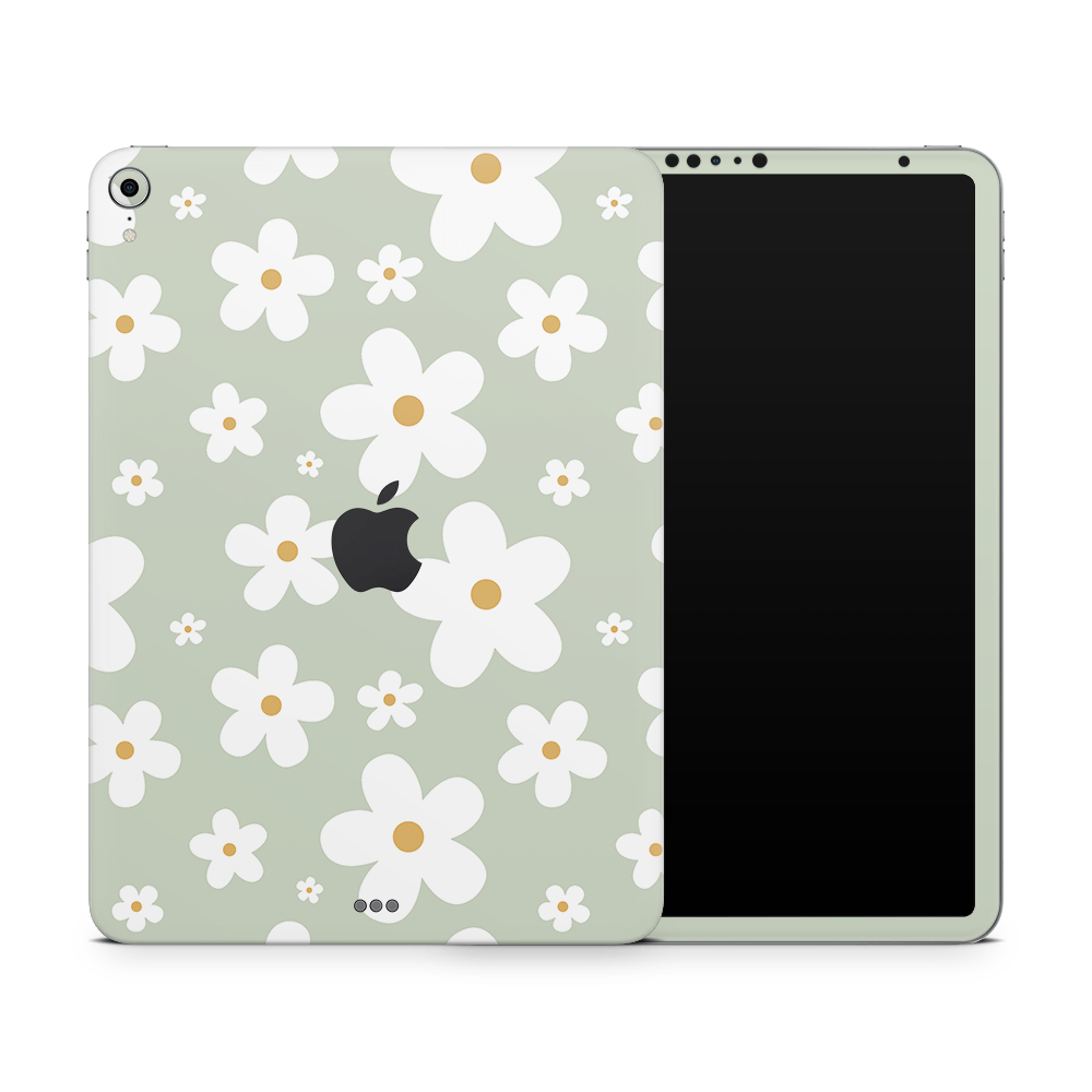 Sage Daisies Apple iPad Pro Skin