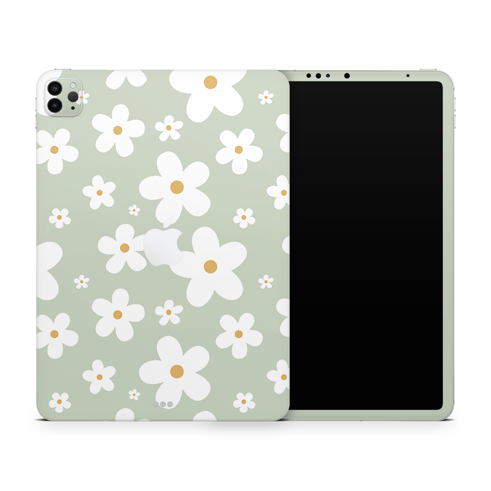 Sage Daisies Apple iPad Pro Skin