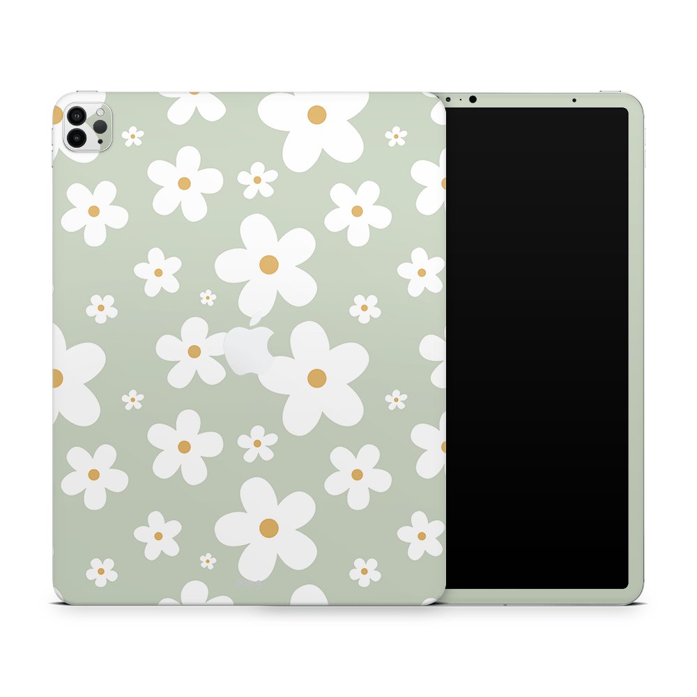 Sage Daisies Apple iPad Pro Skin