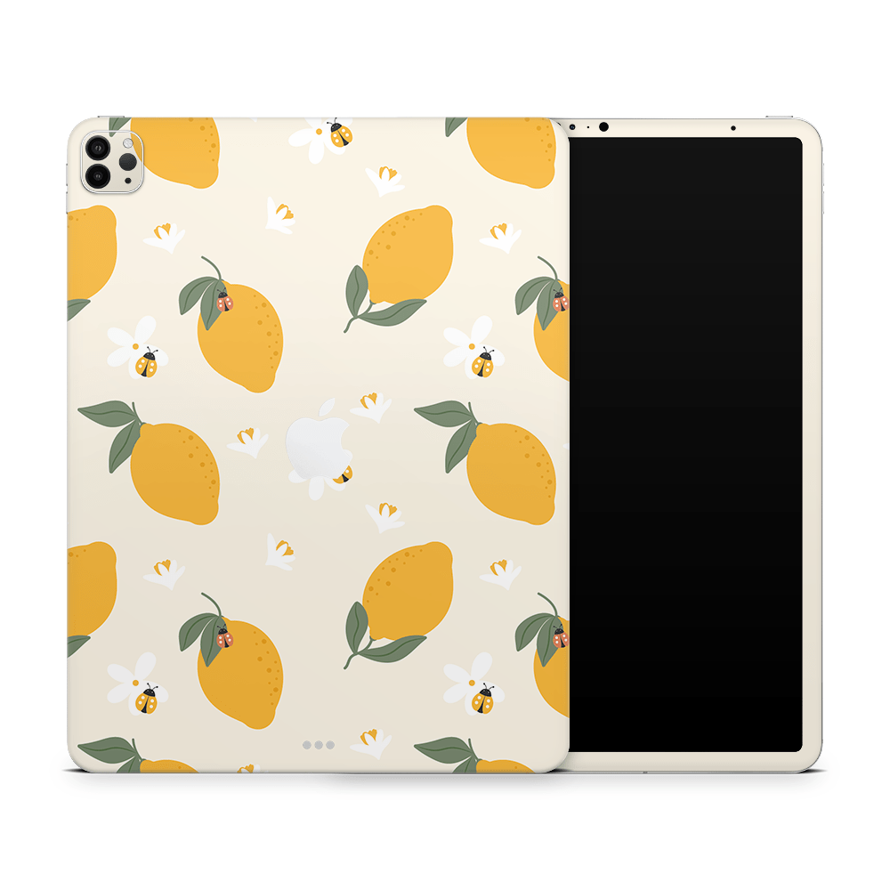 Zesty Lemons Beige Apple iPad Pro Skins