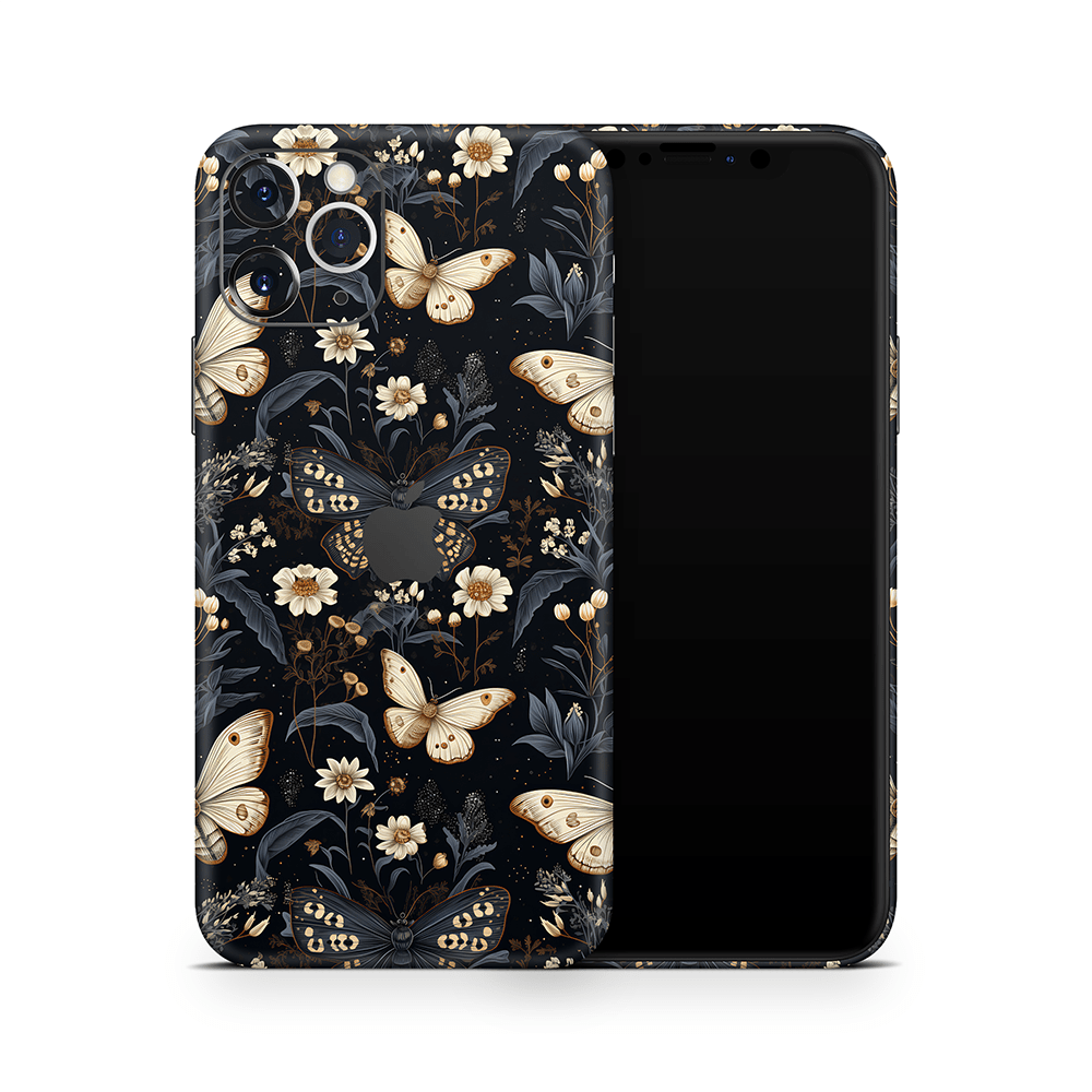 Midnight Flutter Apple iPhone Skins