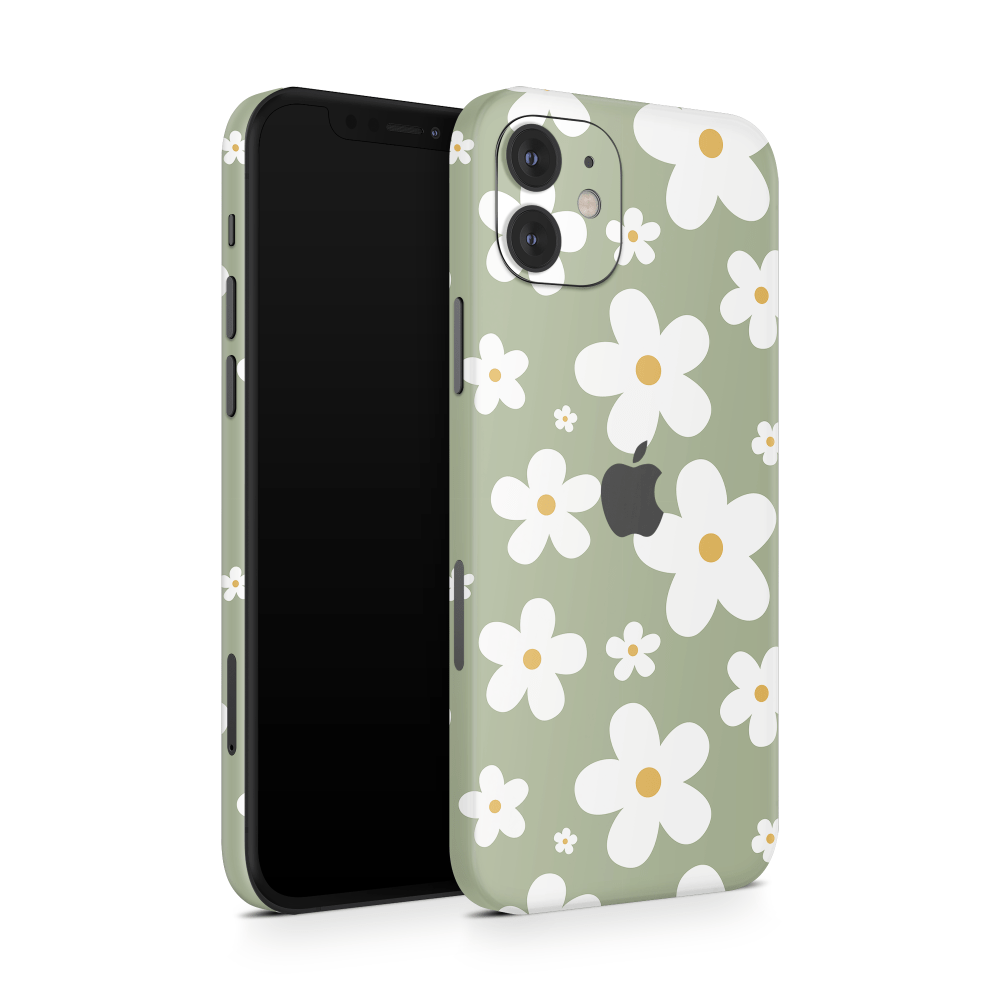 Verdant Daisies Apple iPhone Skins