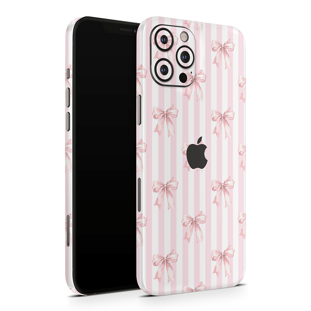 Blush Bows Apple iPhone Skins