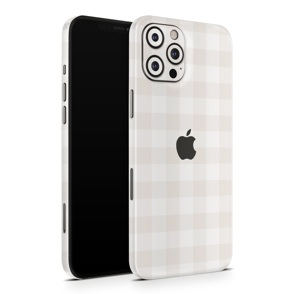 Beige Linen Apple iPhone Skins
