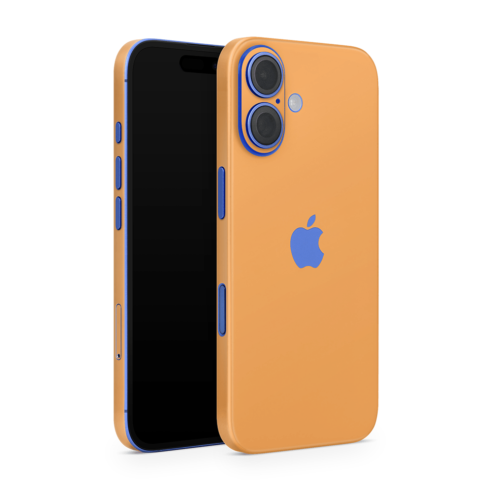 Retro Orange Apple iPhone Skins