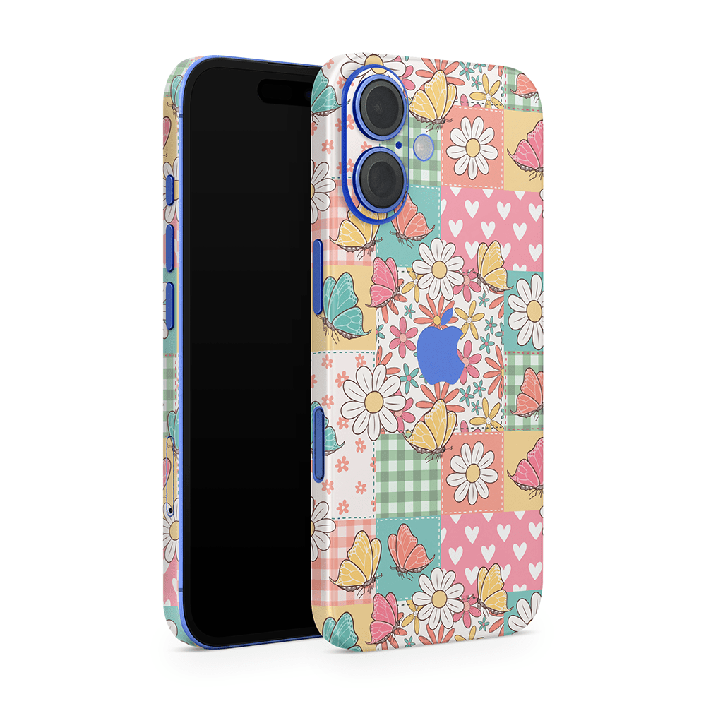 Butterfly Patchwork Apple iPhone Skins