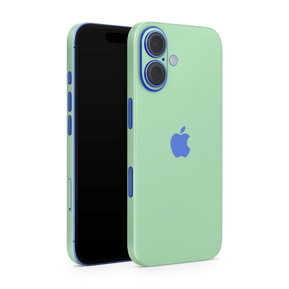 Pastel Green Apple iPhone Skins