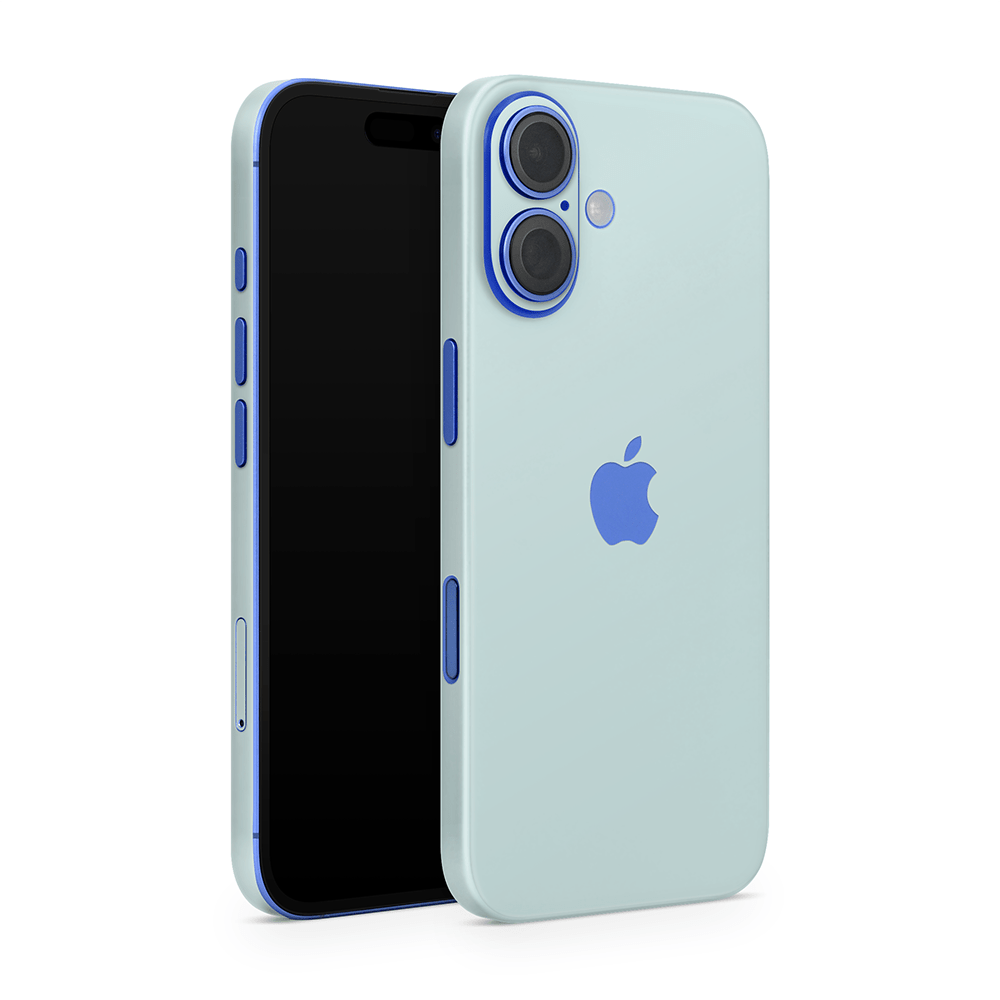Dusty Blue Apple iPhone Skins