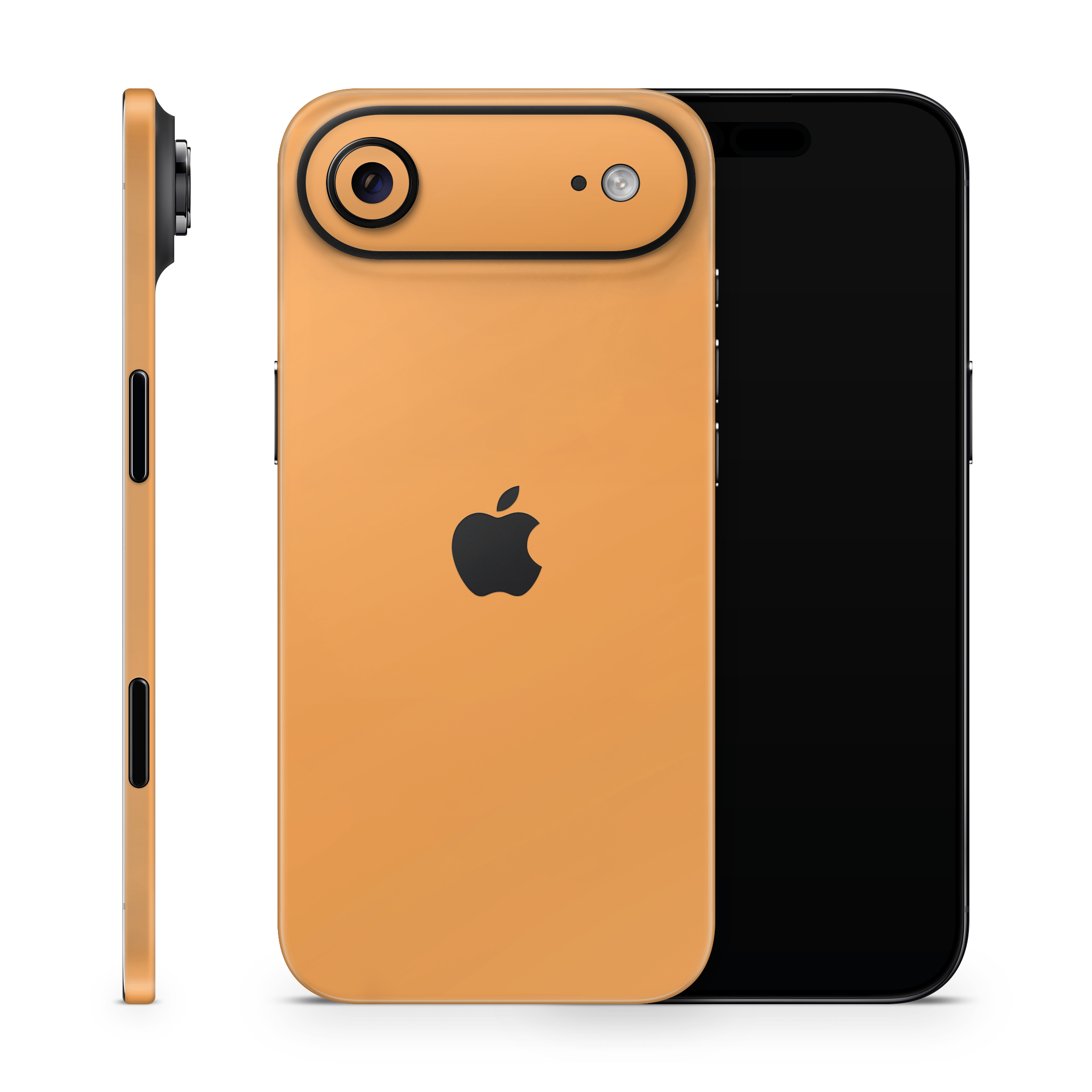 Retro Orange Apple iPhone Skins