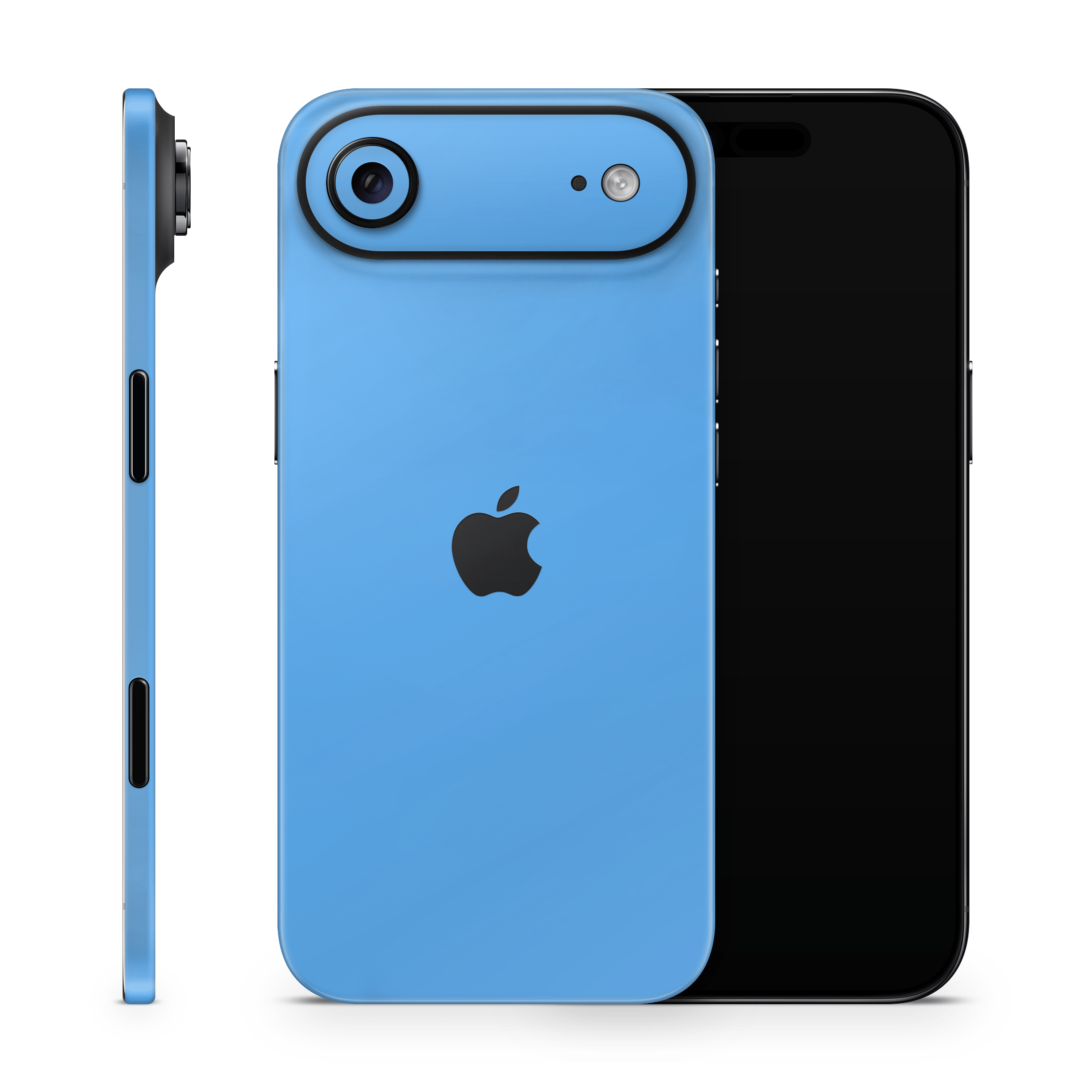 Electric Blue Apple iPhone Skins