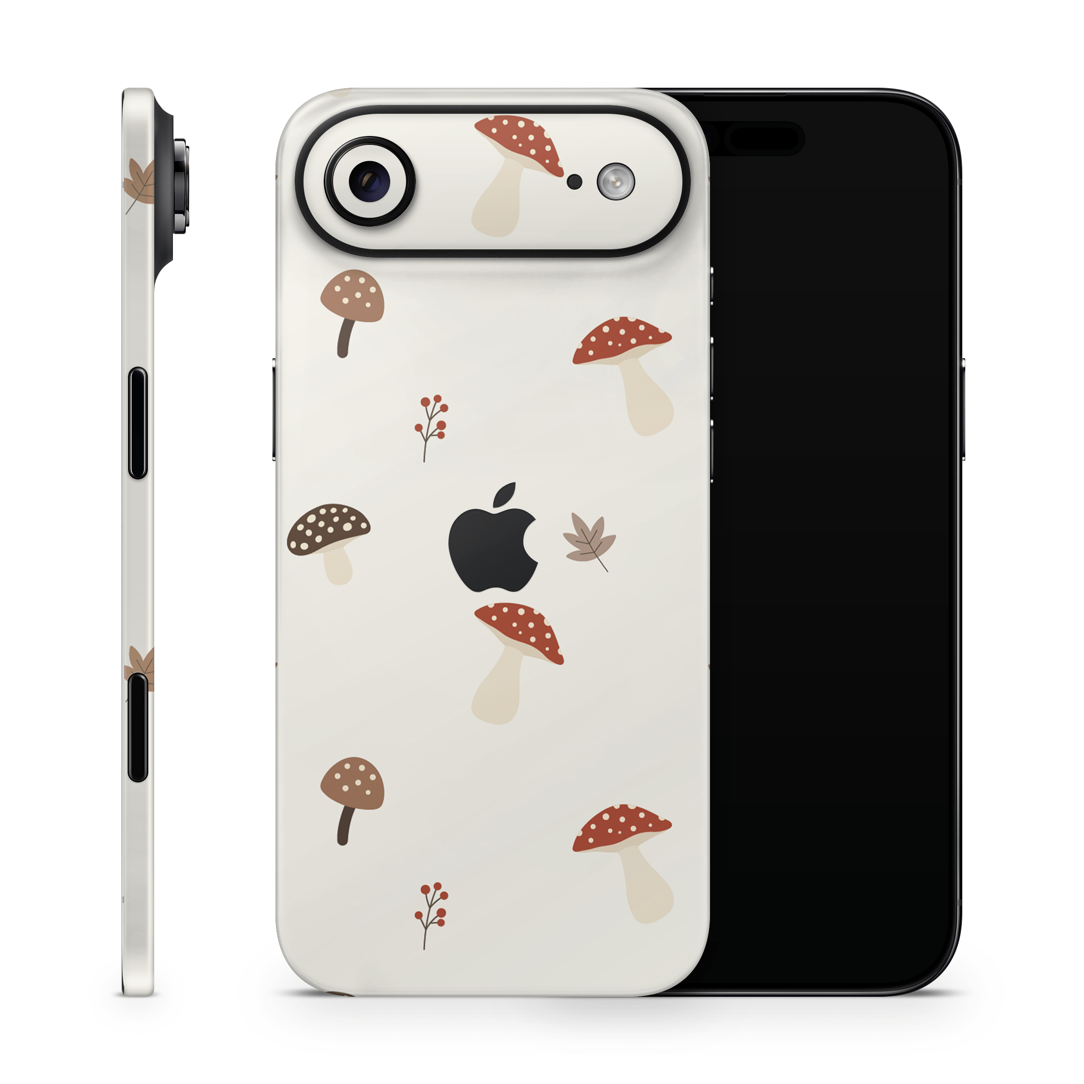 Autumn Mushies Apple iPhone Skins