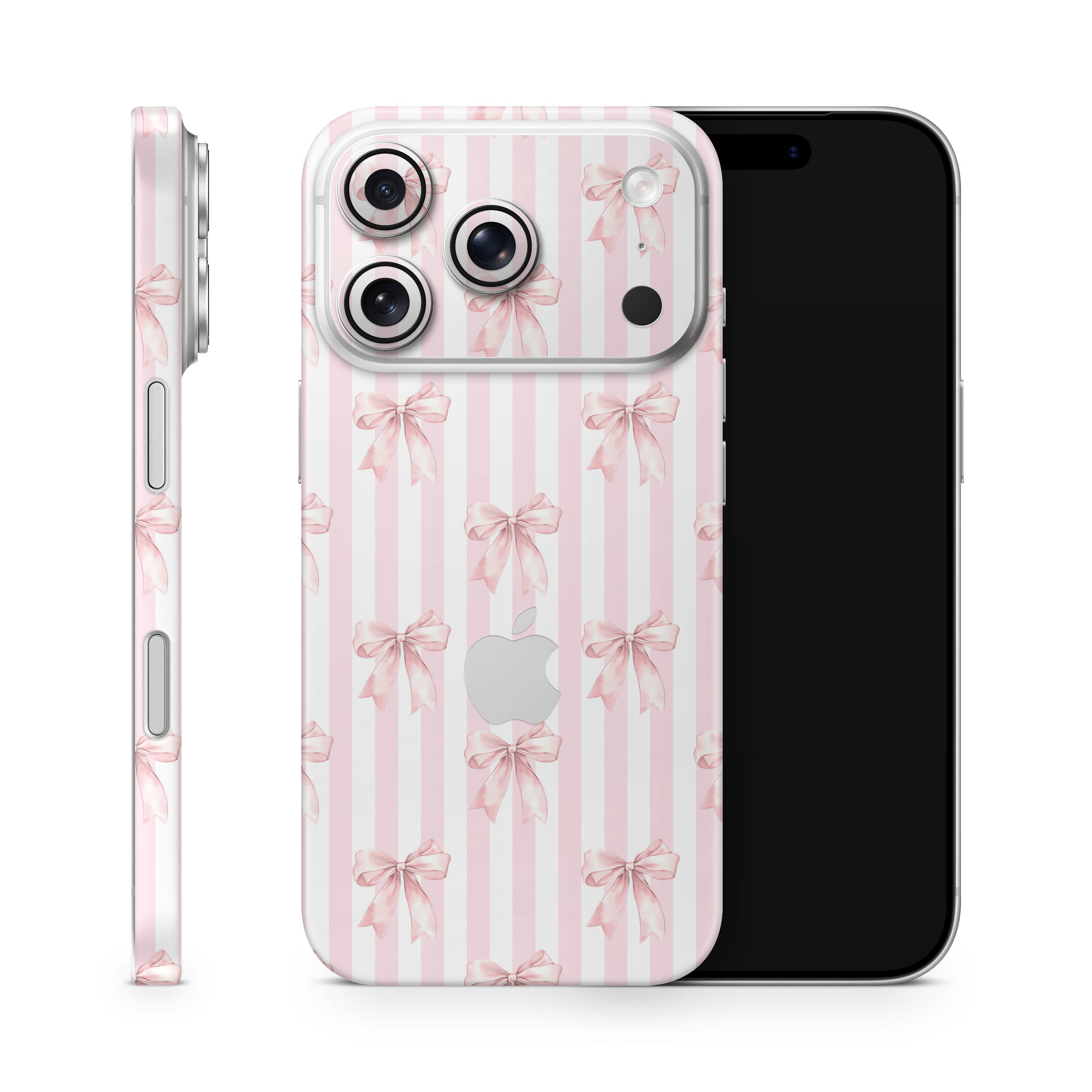 Blush Bows Apple iPhone Skins