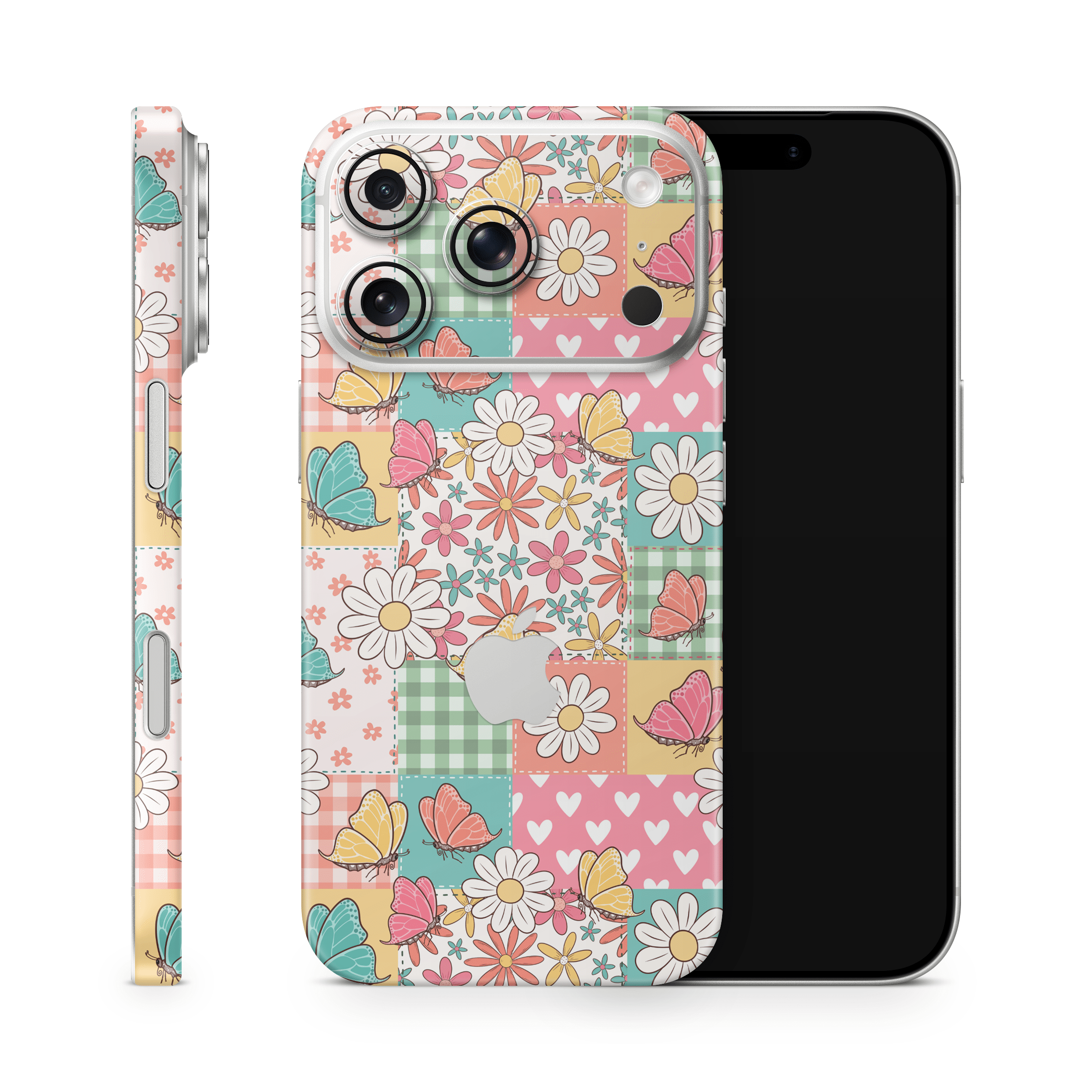 Butterfly Patchwork Apple iPhone Skins