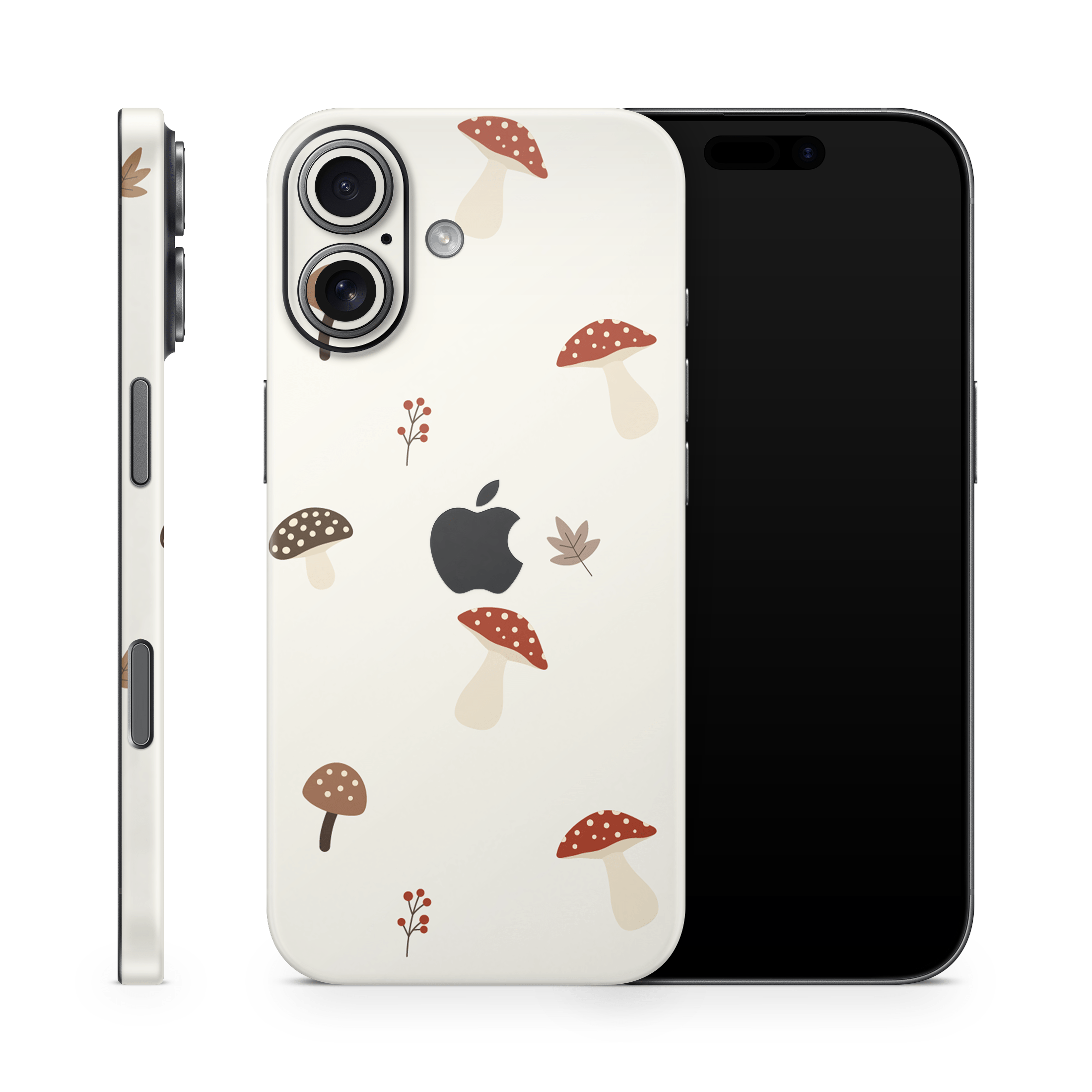 Autumn Mushies Apple iPhone Skins