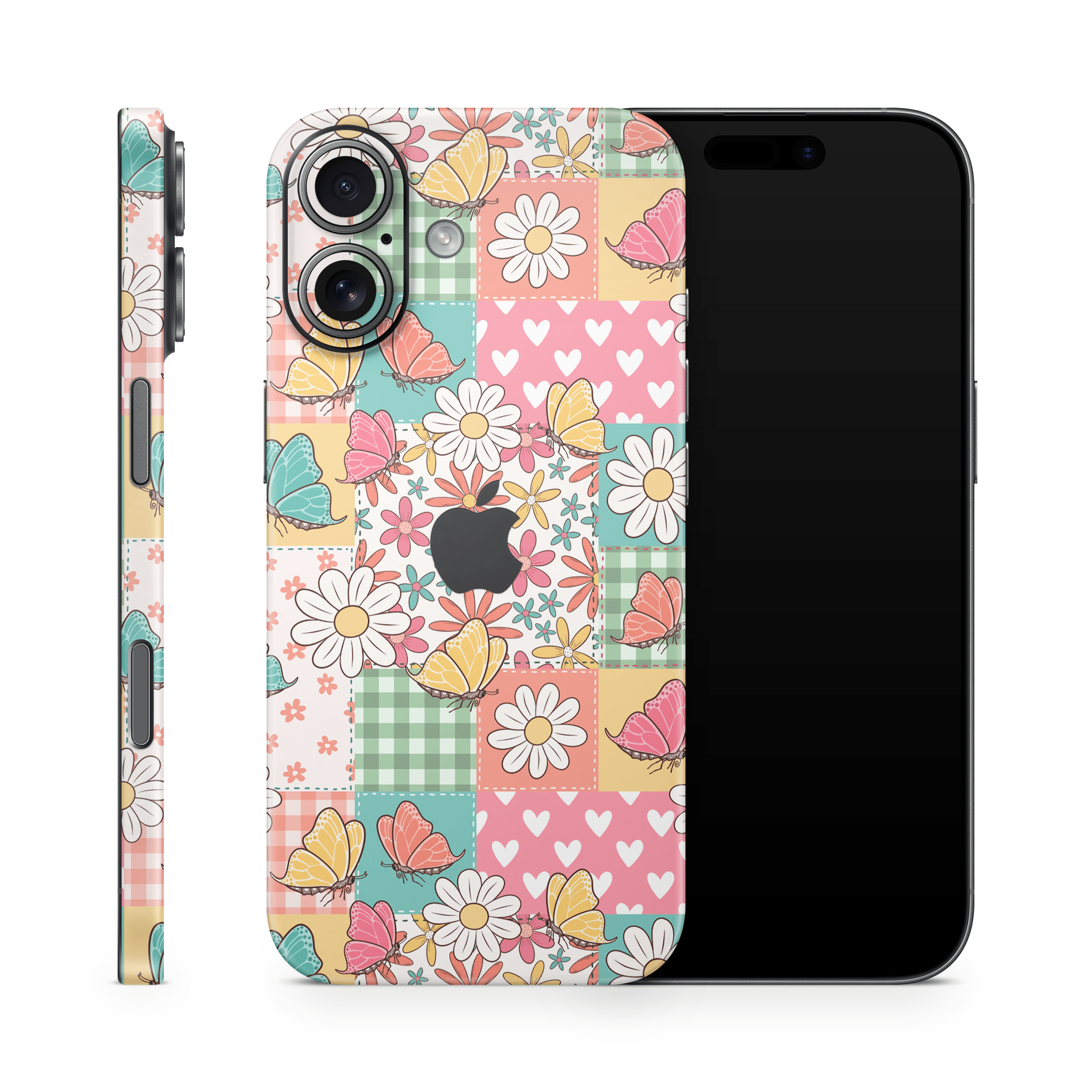 Butterfly Patchwork Apple iPhone Skins