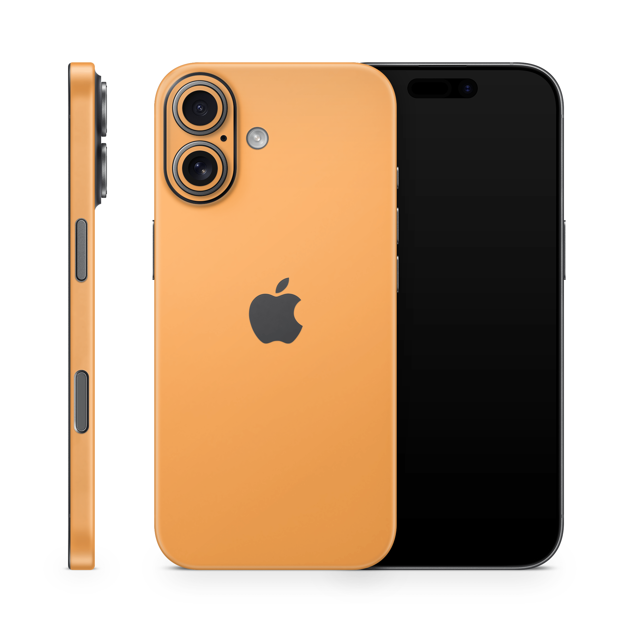 Retro Orange Apple iPhone Skins