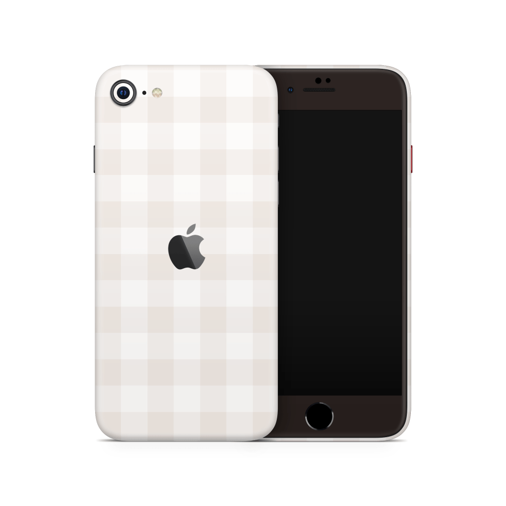 Beige Linen Apple iPhone Skins