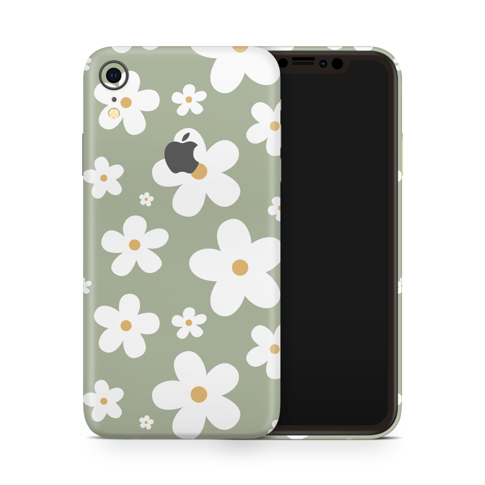 Verdant Daisies Apple iPhone Skins