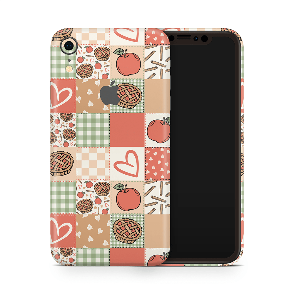 Cozy Pie Patchwork Apple iPhone Skins