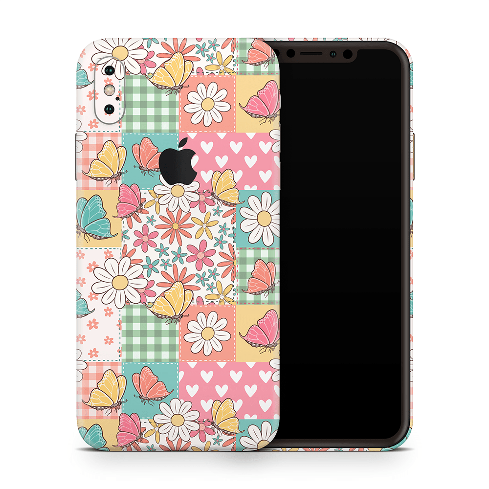 Butterfly Patchwork Apple iPhone Skins
