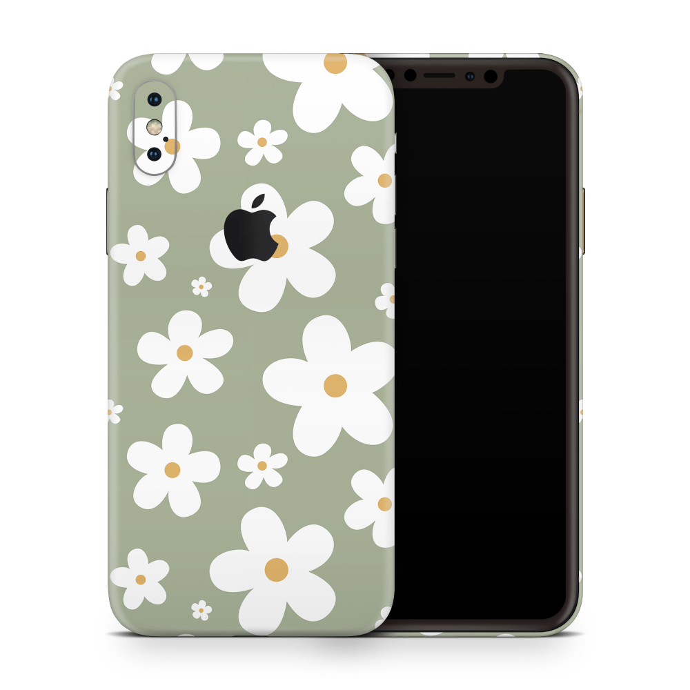 Verdant Daisies Apple iPhone Skins