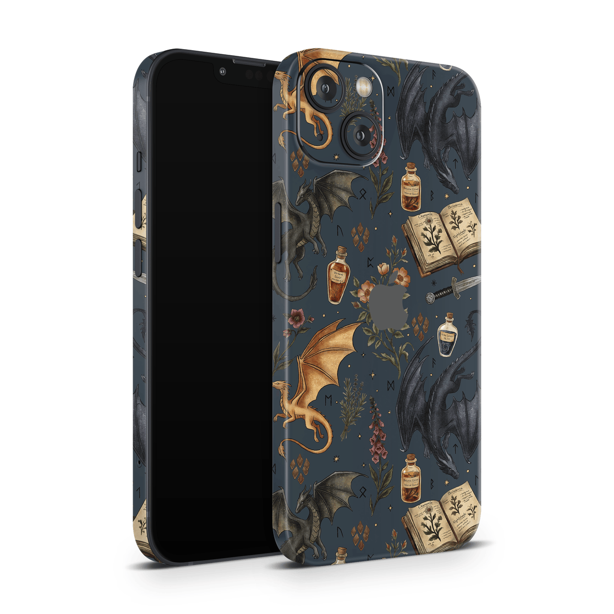 Midnight Dragons Apple iPhone Decal Skins