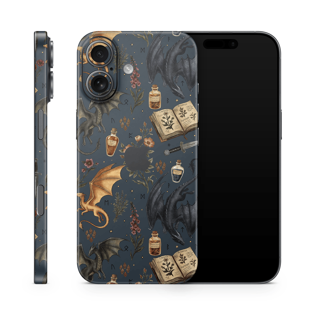 Midnight Dragons Apple iPhone Decal Skins