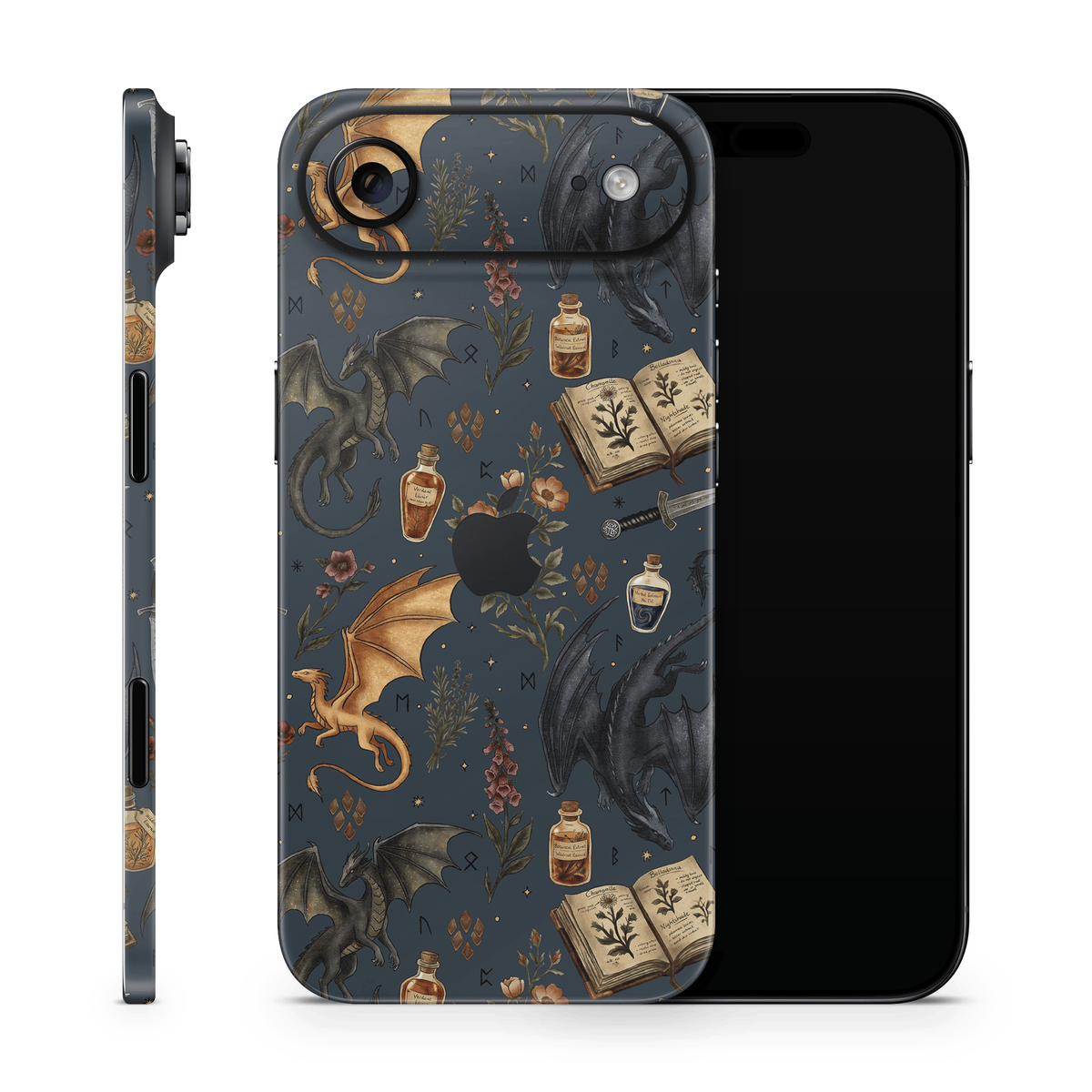 Midnight Dragons Apple iPhone Decal Skins