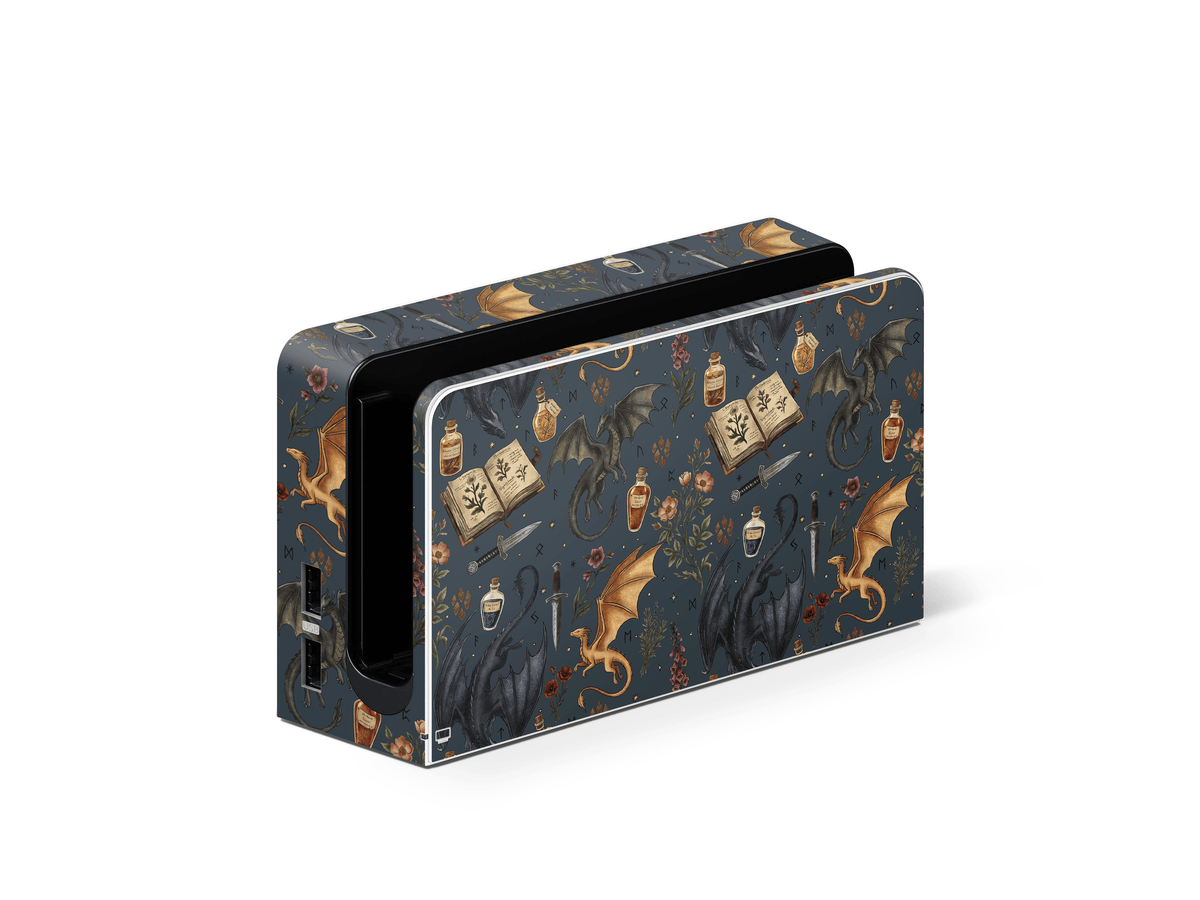 Midnight Dragons Nintendo Switch OLED Decal Skin