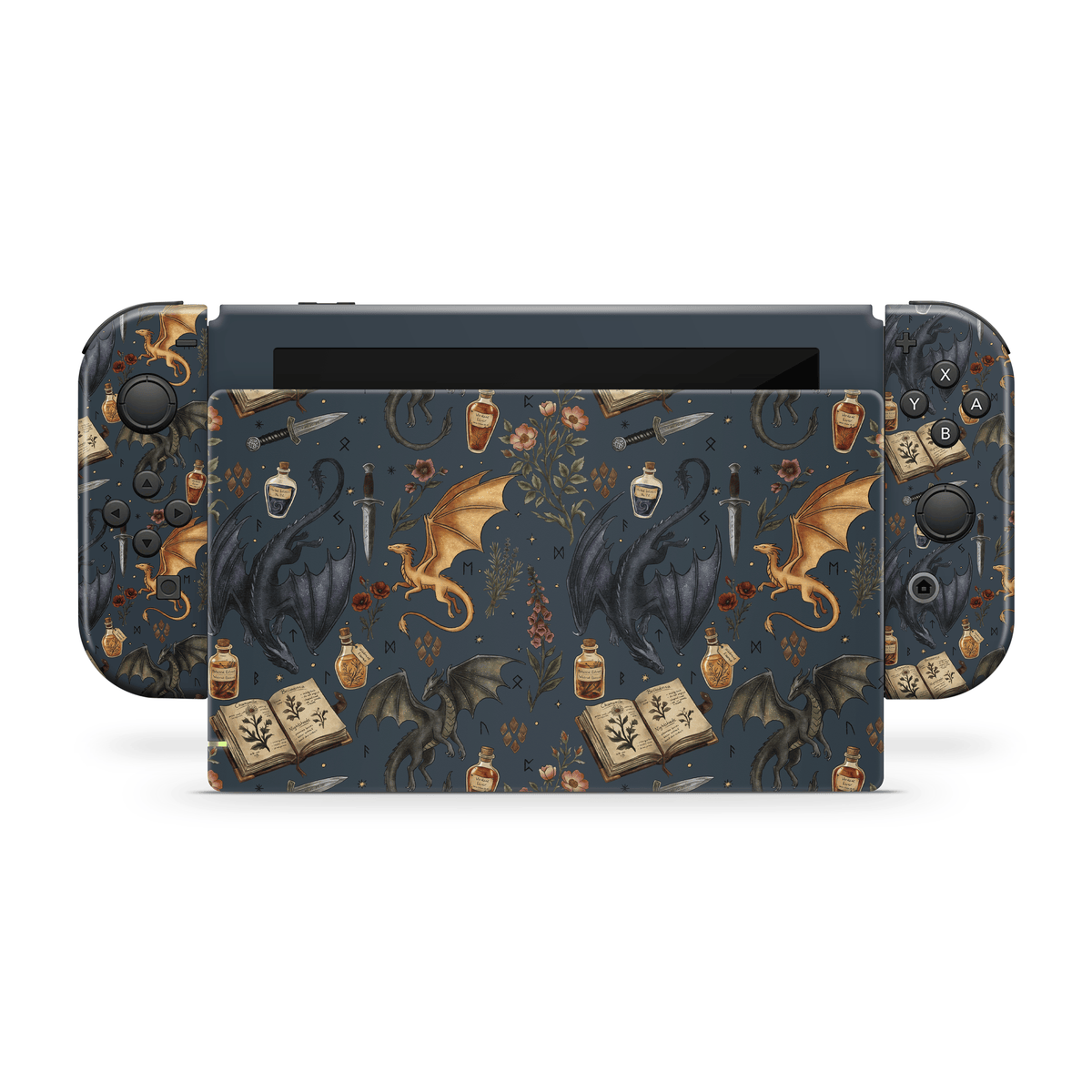 Midnight Dragons Nintendo Switch Decal Skin