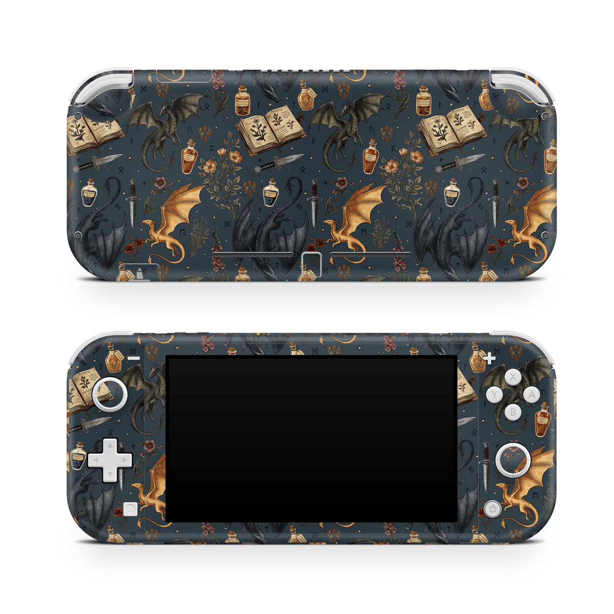 Midnight Dragons Nintendo Switch Lite Decal Skin