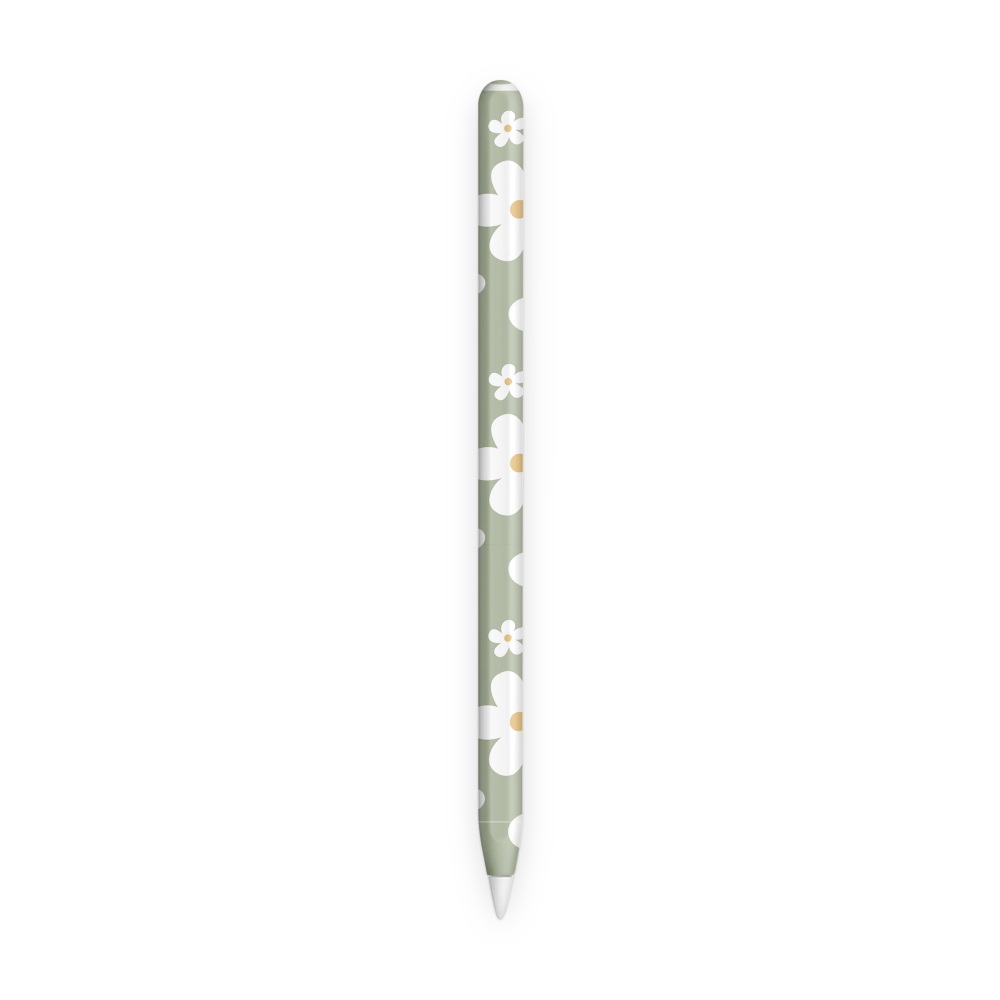 Verdant Daisies Apple Pencil Skins