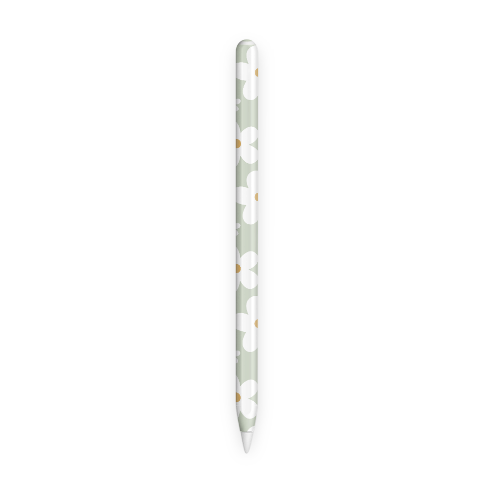 Sage Daisies Apple Pencil Skins