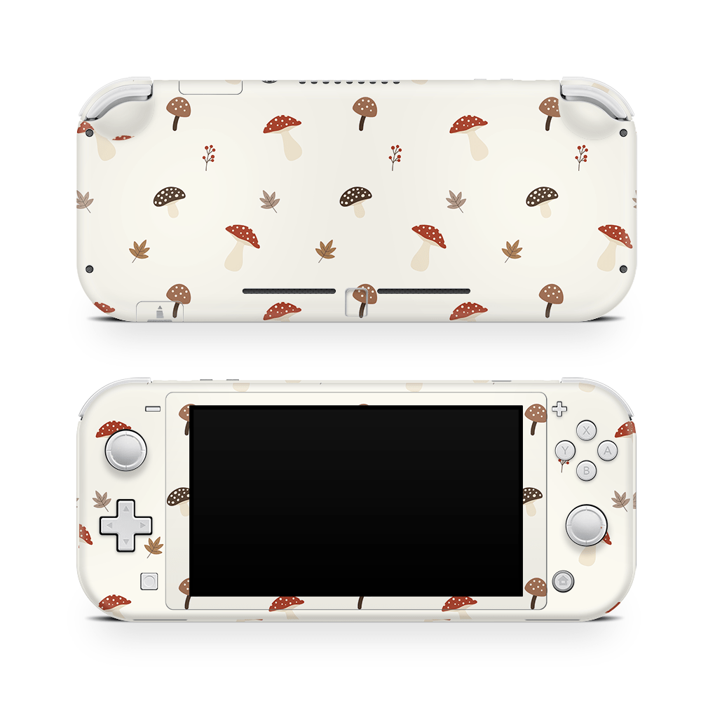 Autumn Mushies Nintendo Switch Lite Decal Skin