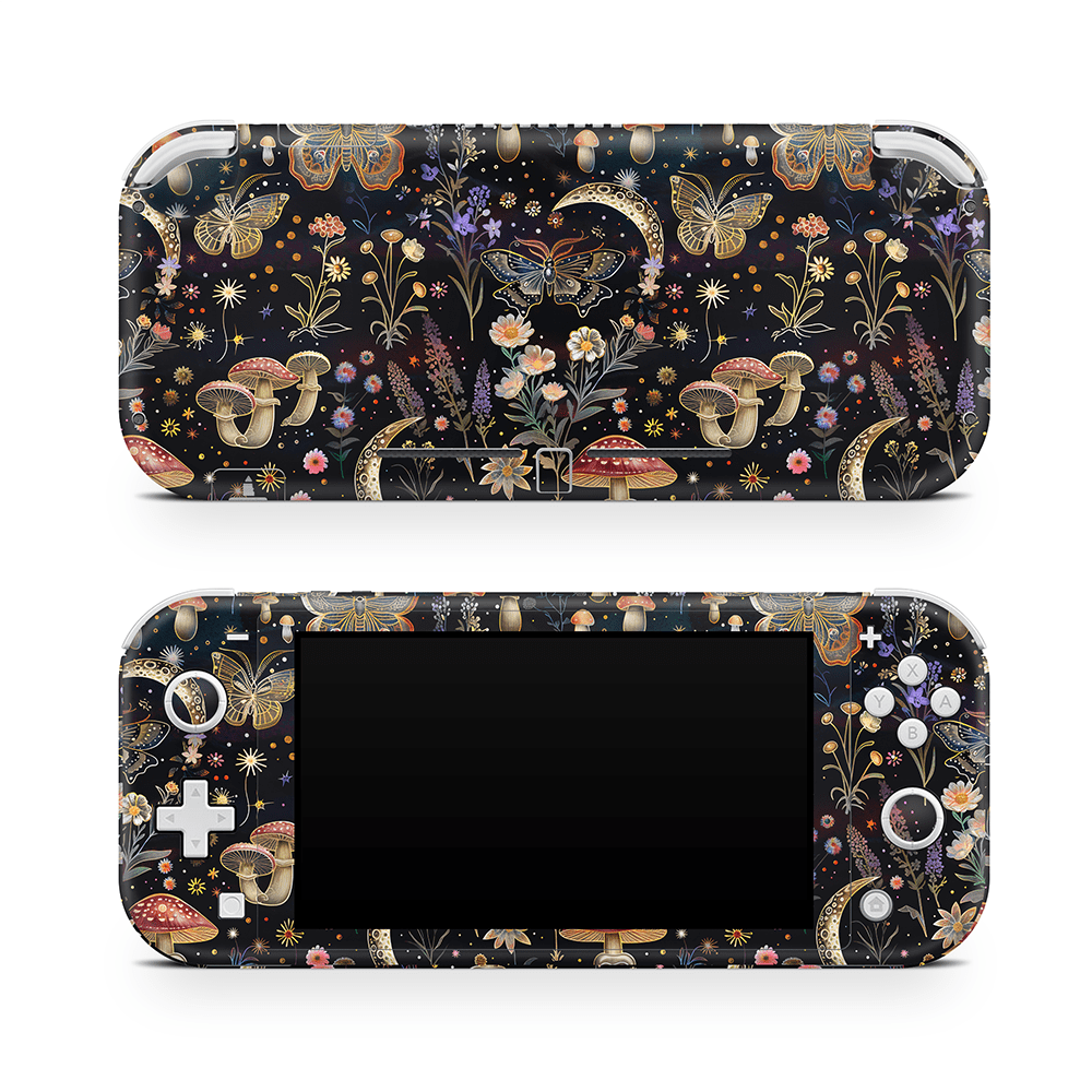Sparkling Mushies Nintendo Switch Lite Skin