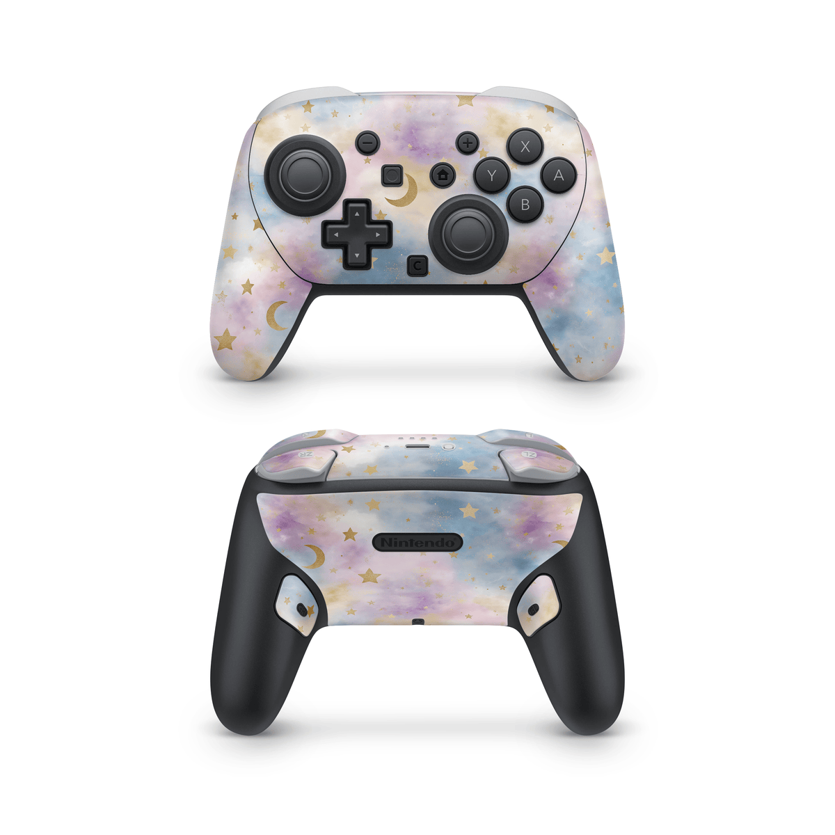 Whimsy Celestial Nintendo Switch Pro Controller Decal Skins