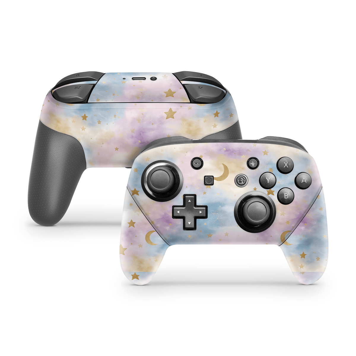 Whimsy Celestial Nintendo Switch Pro Controller skin
