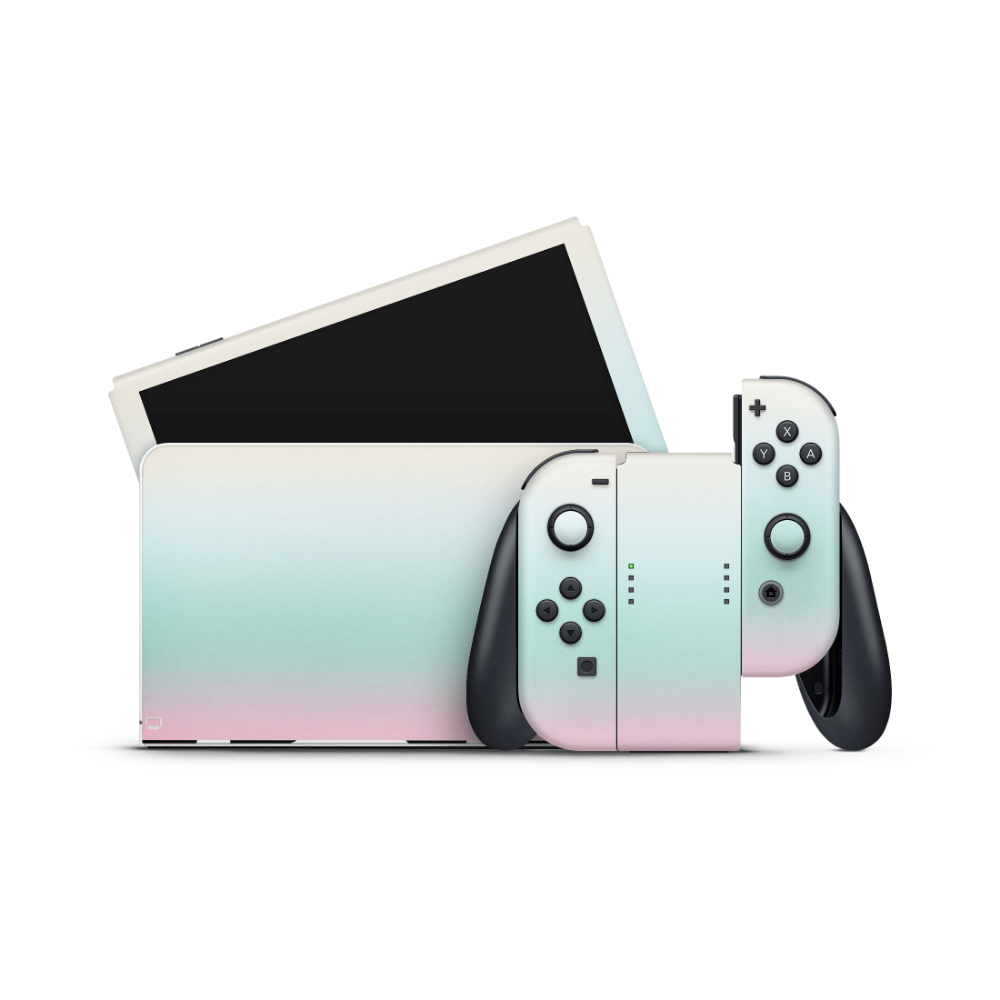 Mint Skies Nintendo Switch OLED Skin
