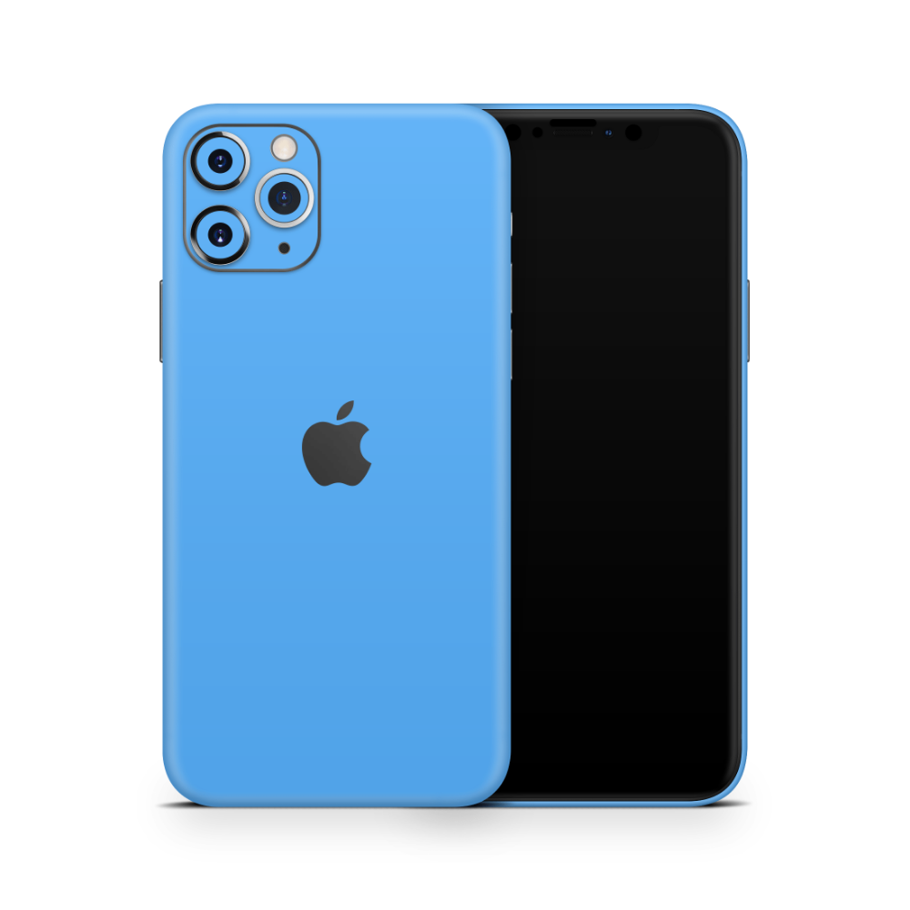 Electric Blue Apple iPhone Skins
