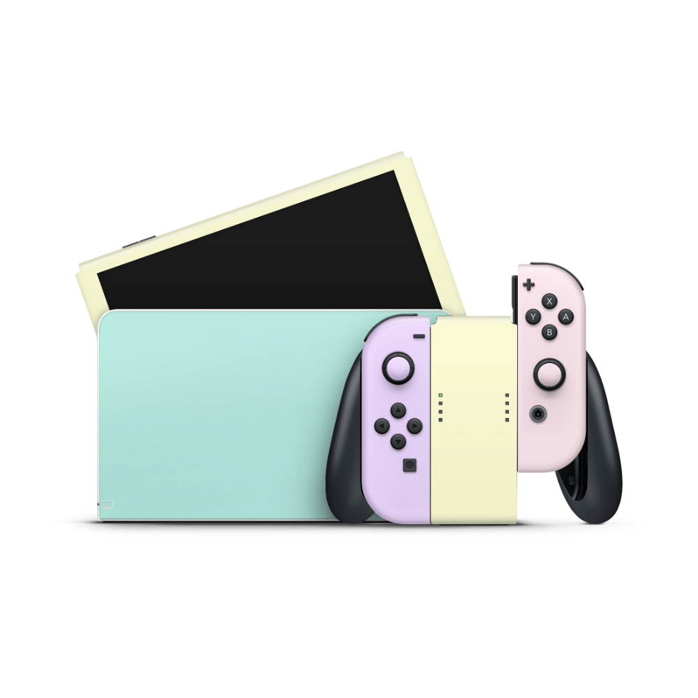 Retro Pastels Nintendo Switch OLED Skin