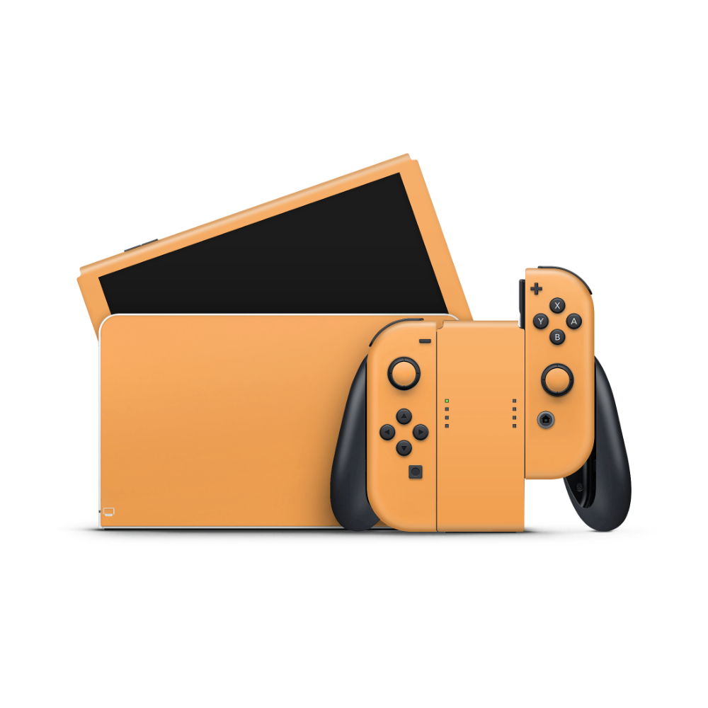 Retro Orange Nintendo Switch OLED Skin