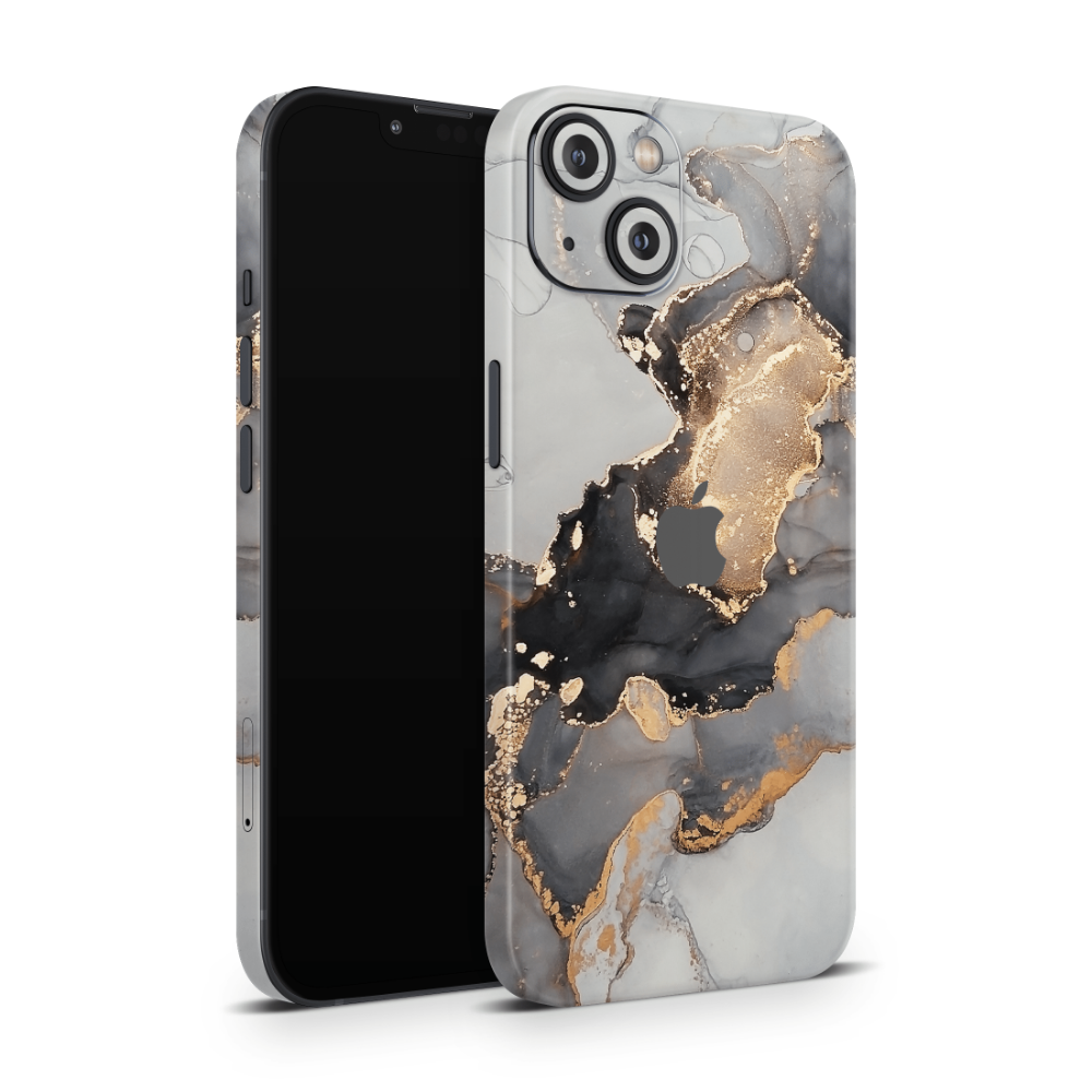 Black Marble Apple iPhone Skins